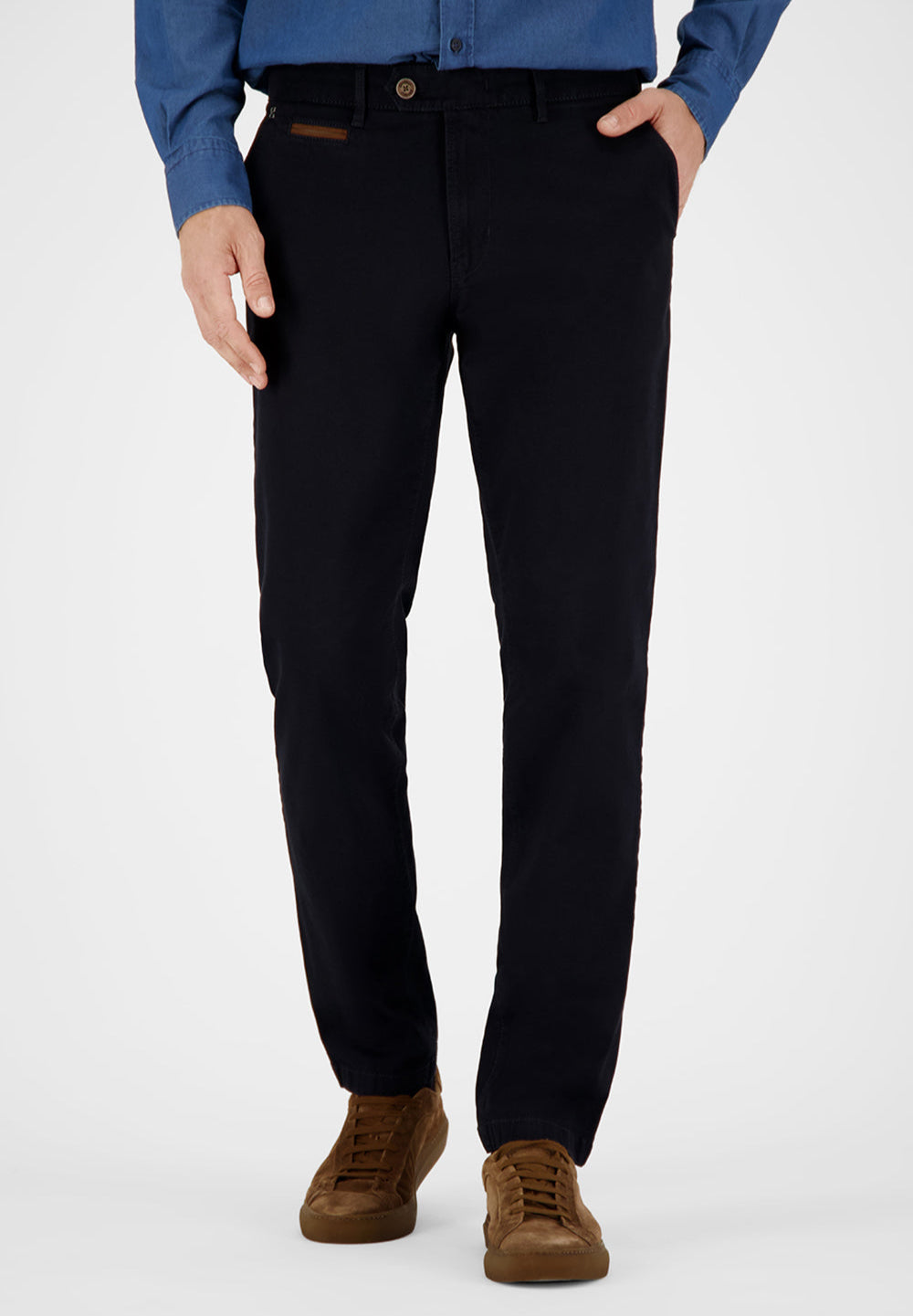 BENNY-3 Chino pants in dark navy Pants Gardeur