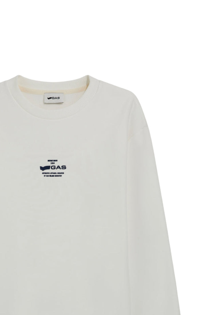 Sven "Gas" Logo in Snow White Sweatshirts GAS