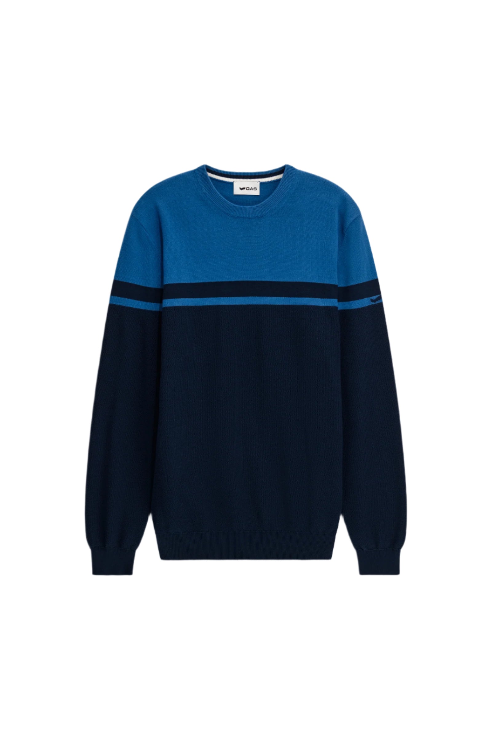 Avier Round Neck in Dark Blue / Navy Blue Sweater GAS
