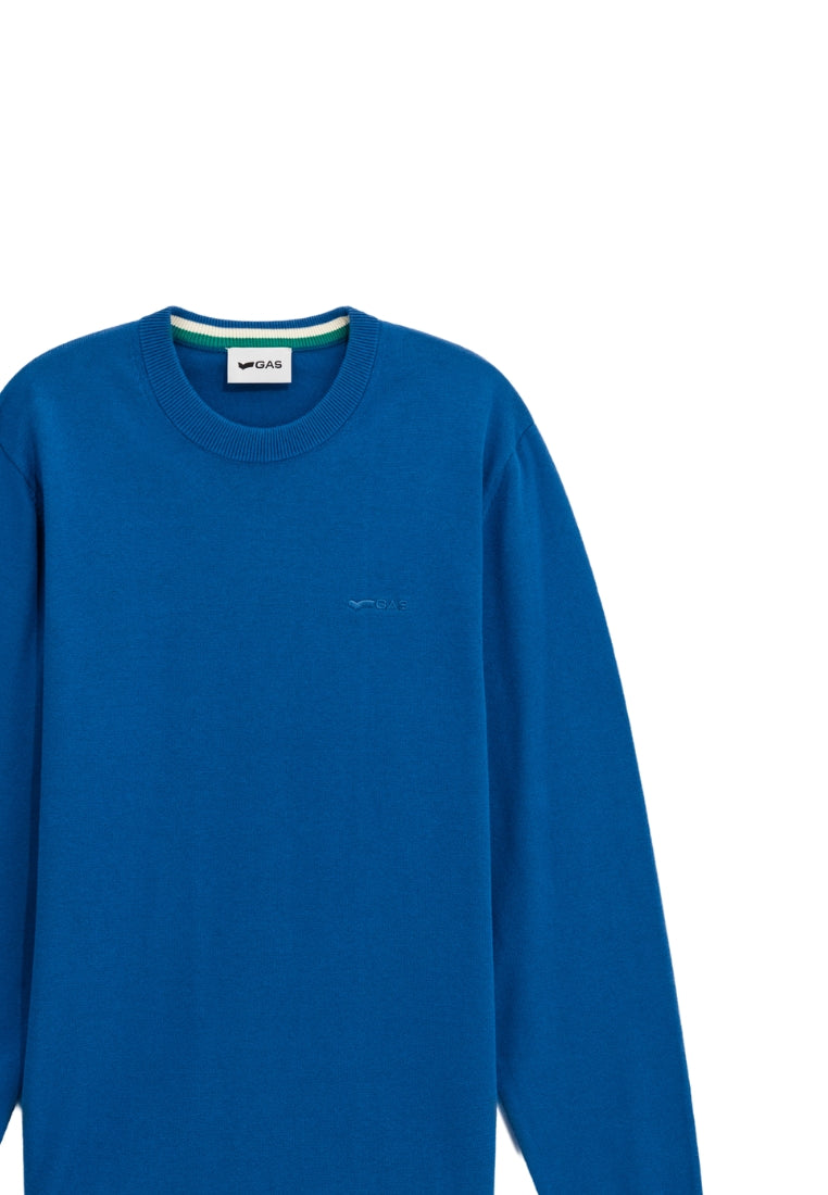 Avier Round Neck in Dark Blue Sweater GAS