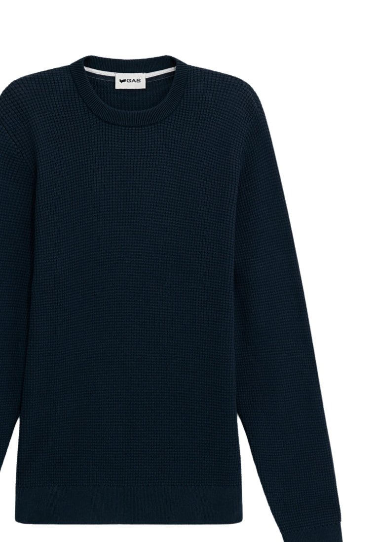 Adyn Round Neck in Navy Blue Sweater GAS