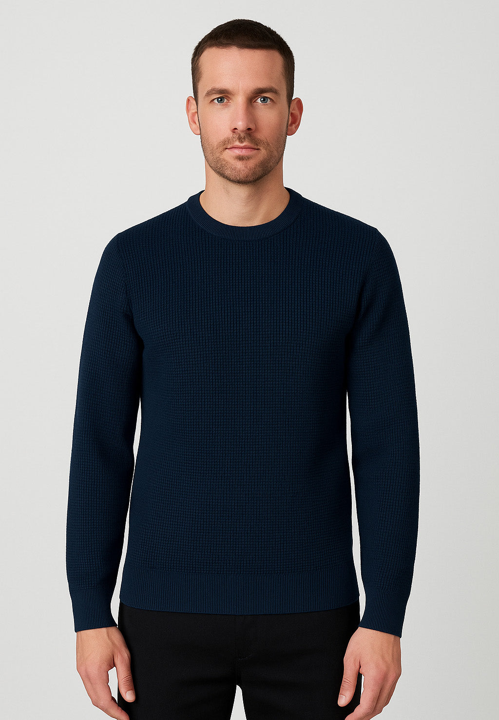 Adyn Round Neck in Navy Blue Sweater GAS