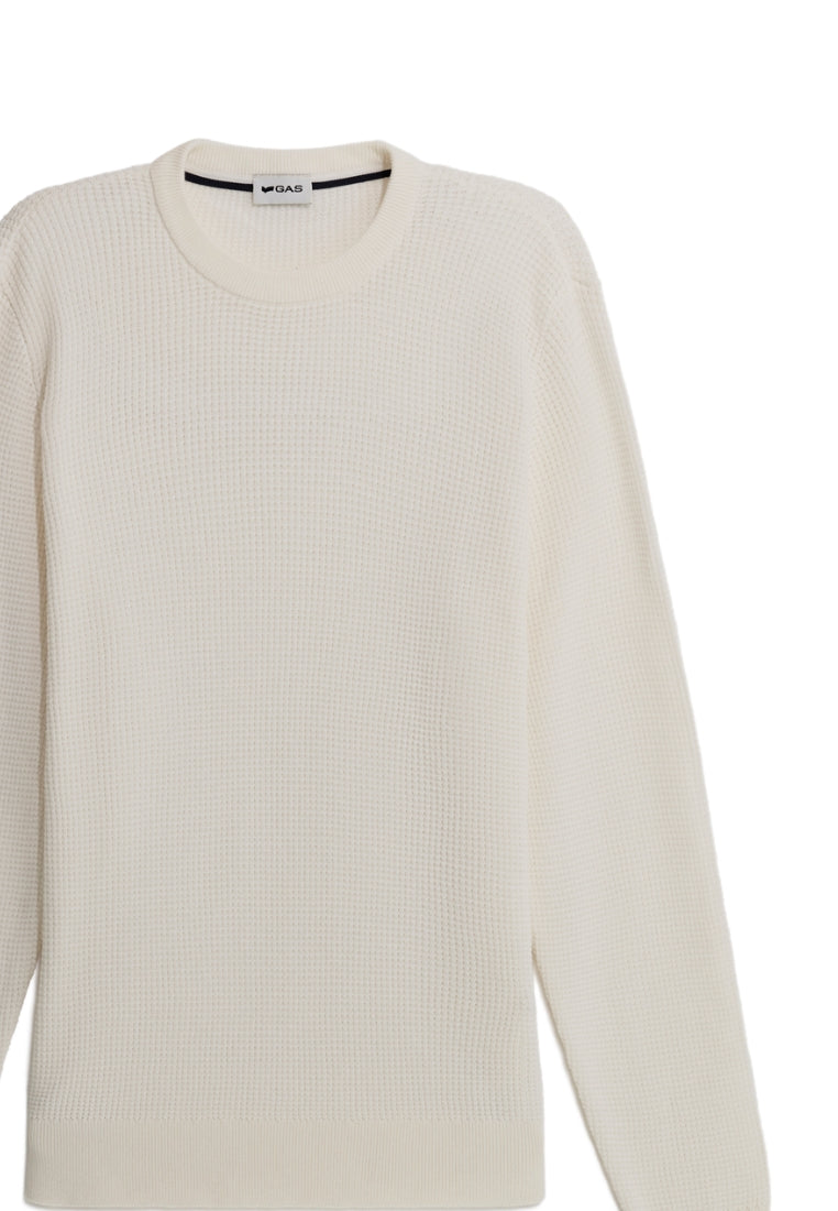 Adyn Round Neck in Snow White Sweater GAS