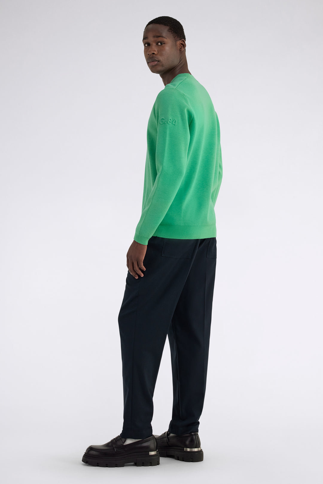 Winny Round Neck in Winter Green Sweater GAS