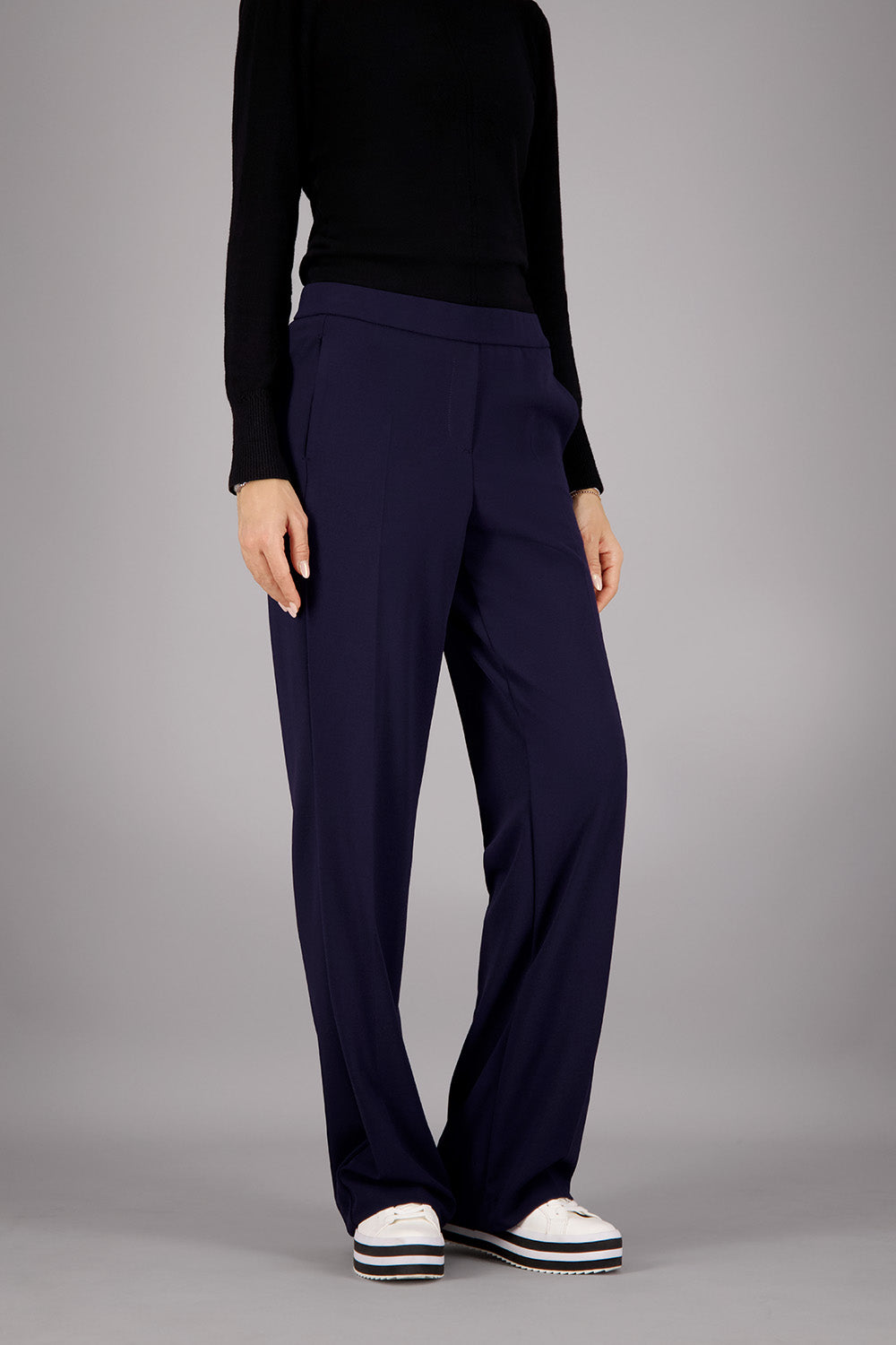 FRANCA800 Trousers in navy Trousers Gardeur
