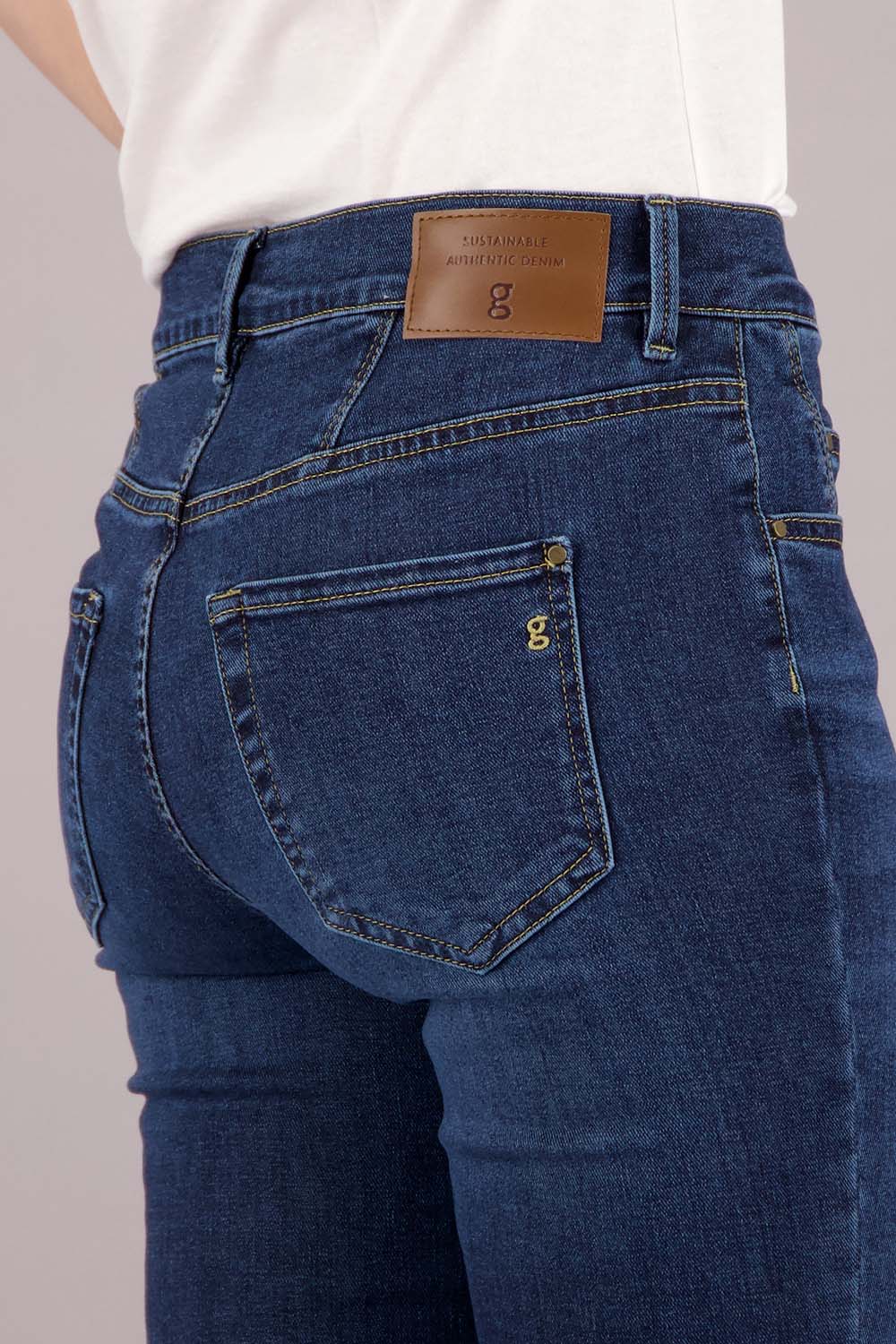 ZURI122 Jeans in Dark Rinse Used Jeans Gardeur