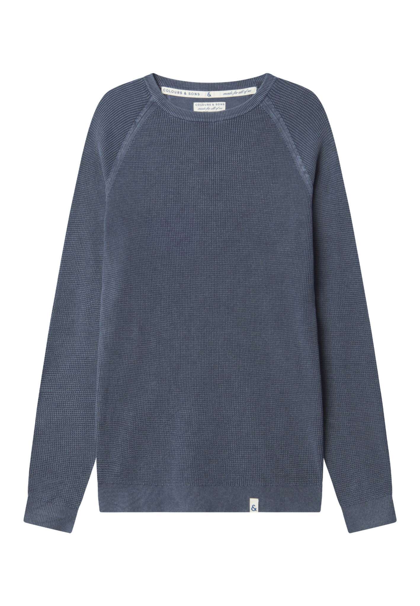 Roundneck Washed in River Sweater Colours and Sons