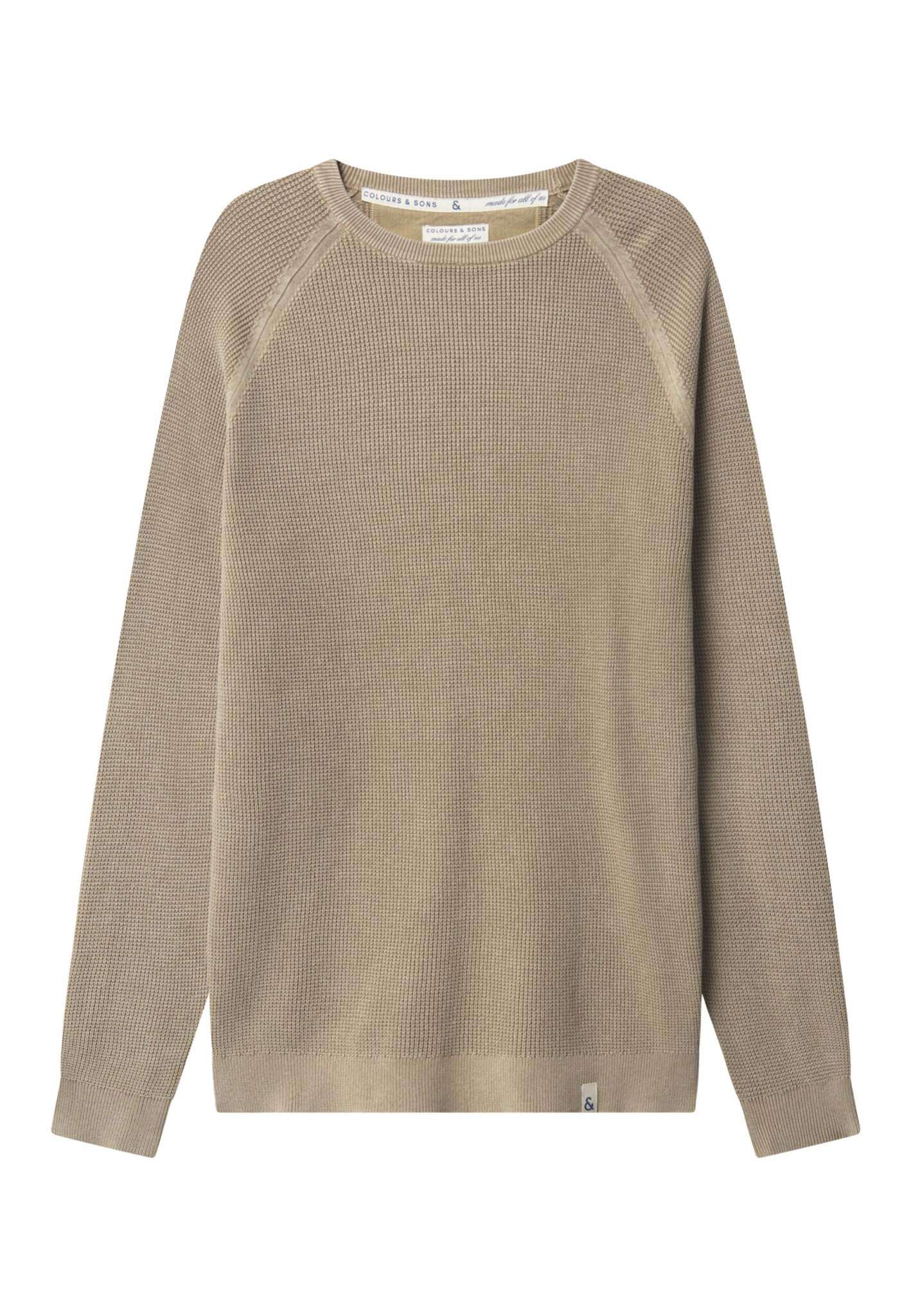 Roundneck Washed in Tent Sweater Colours and Sons