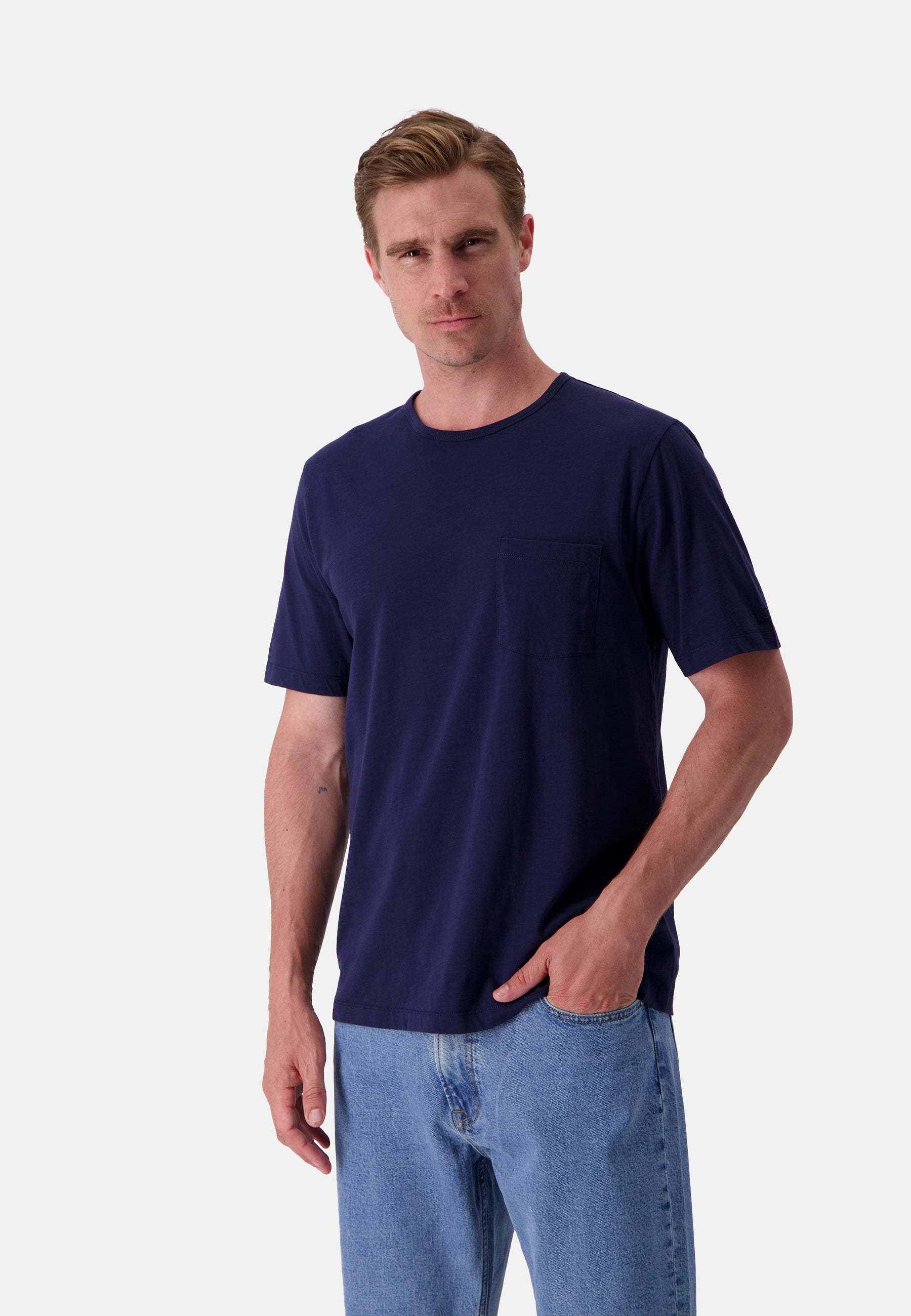 T-Shirt - Slub in Navy T-Shirts Colours and Sons