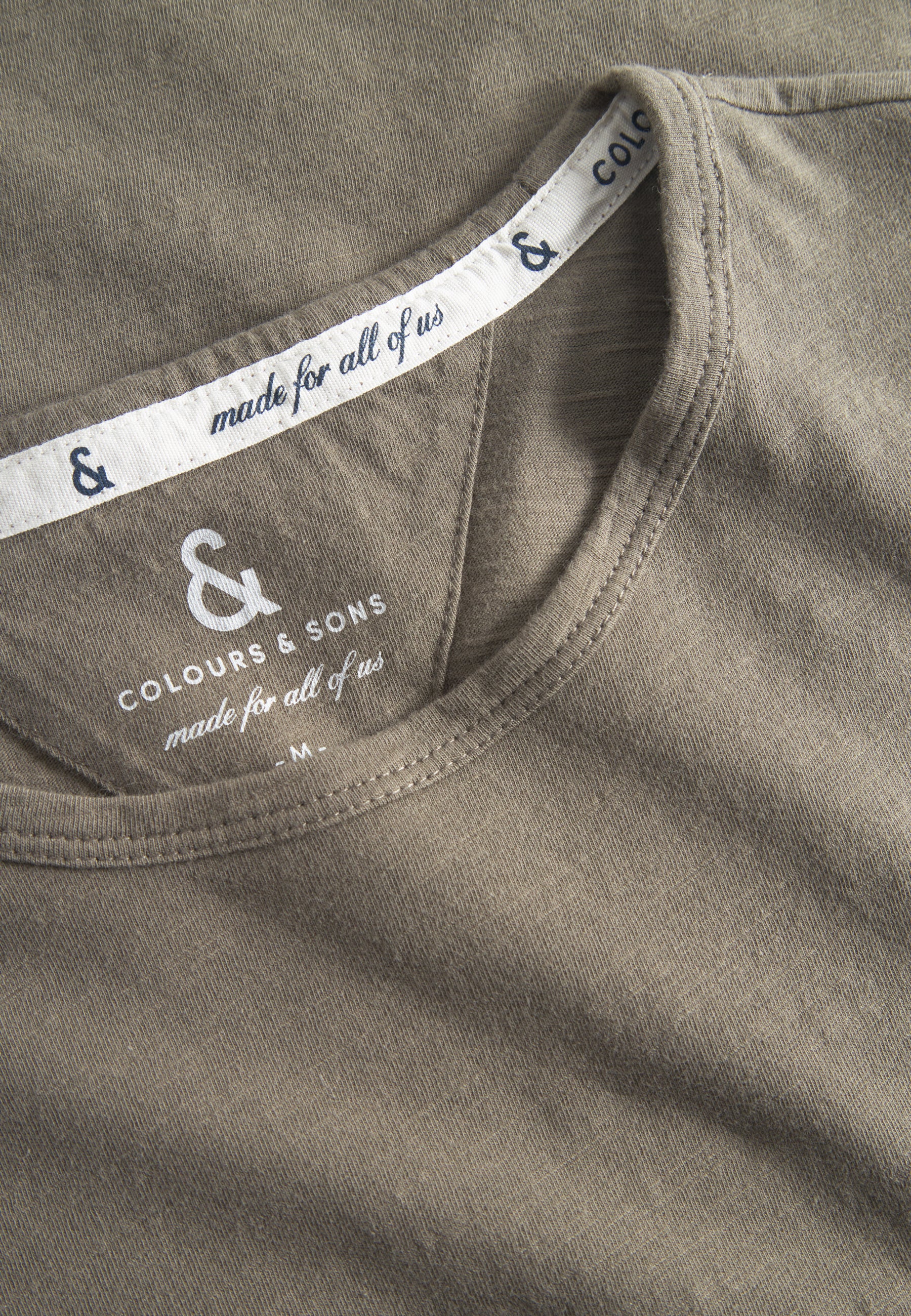 T-Shirt Slub in Olive T-Shirts Colours and Sons