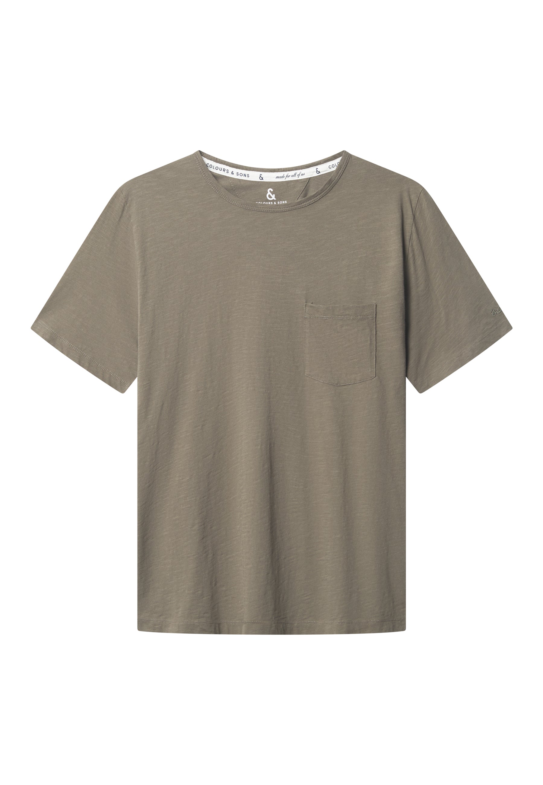 T-Shirt Slub in Olive T-Shirts Colours and Sons