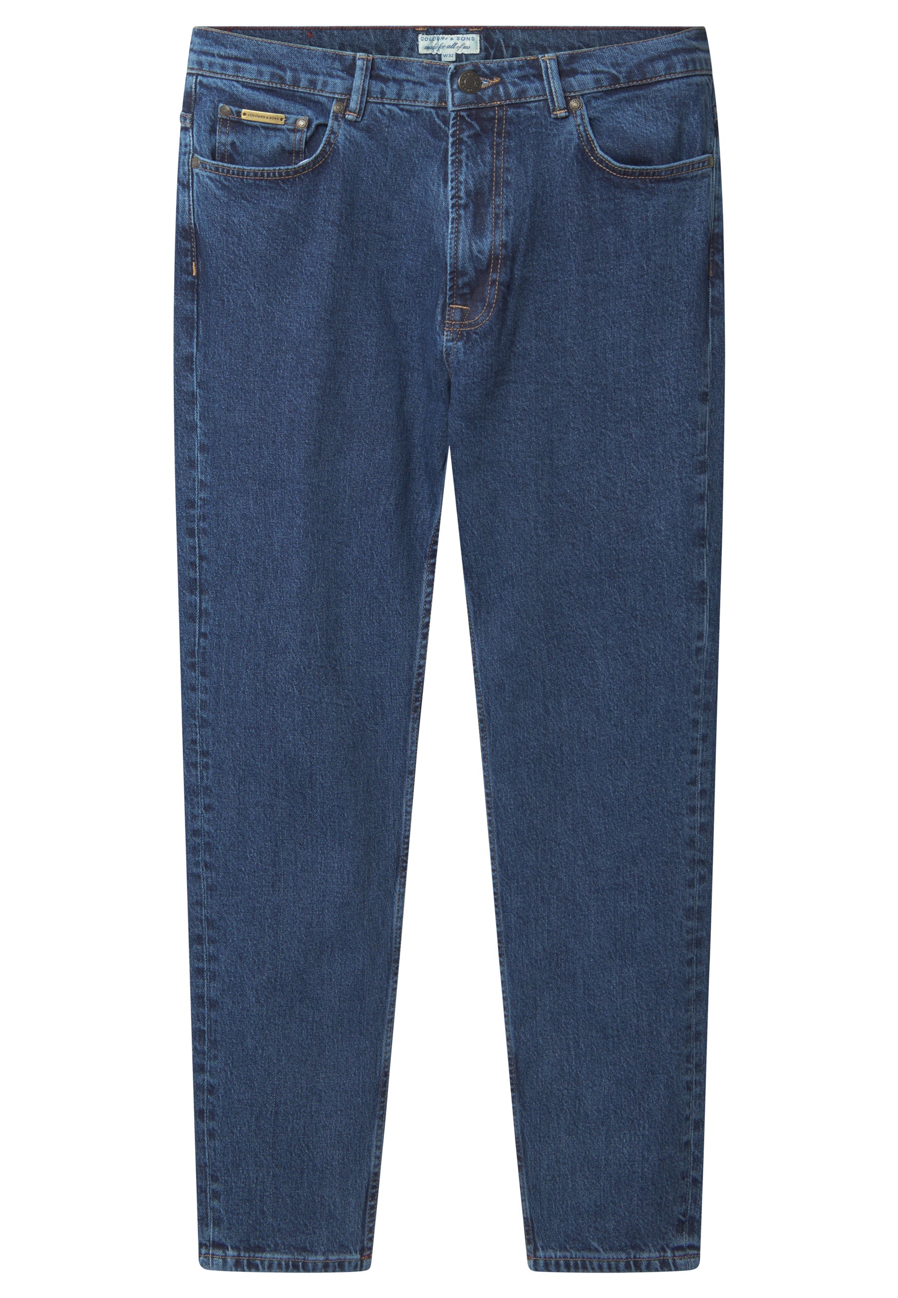 Dark Blue Denim Cropped Jeans Colours and Sons