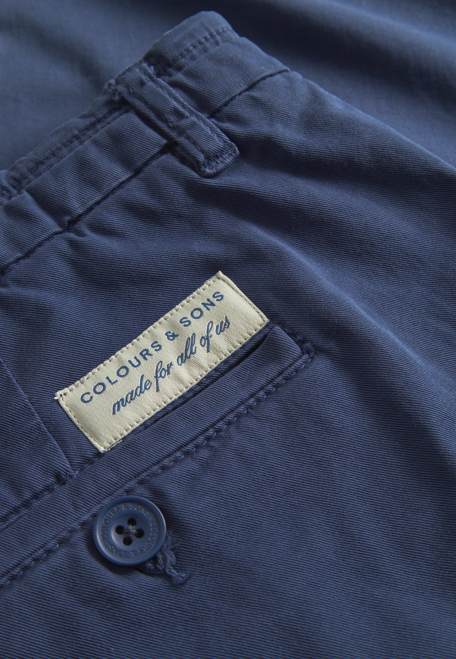 Pants-Cropped Chino in Navy Pants Colours and Sons