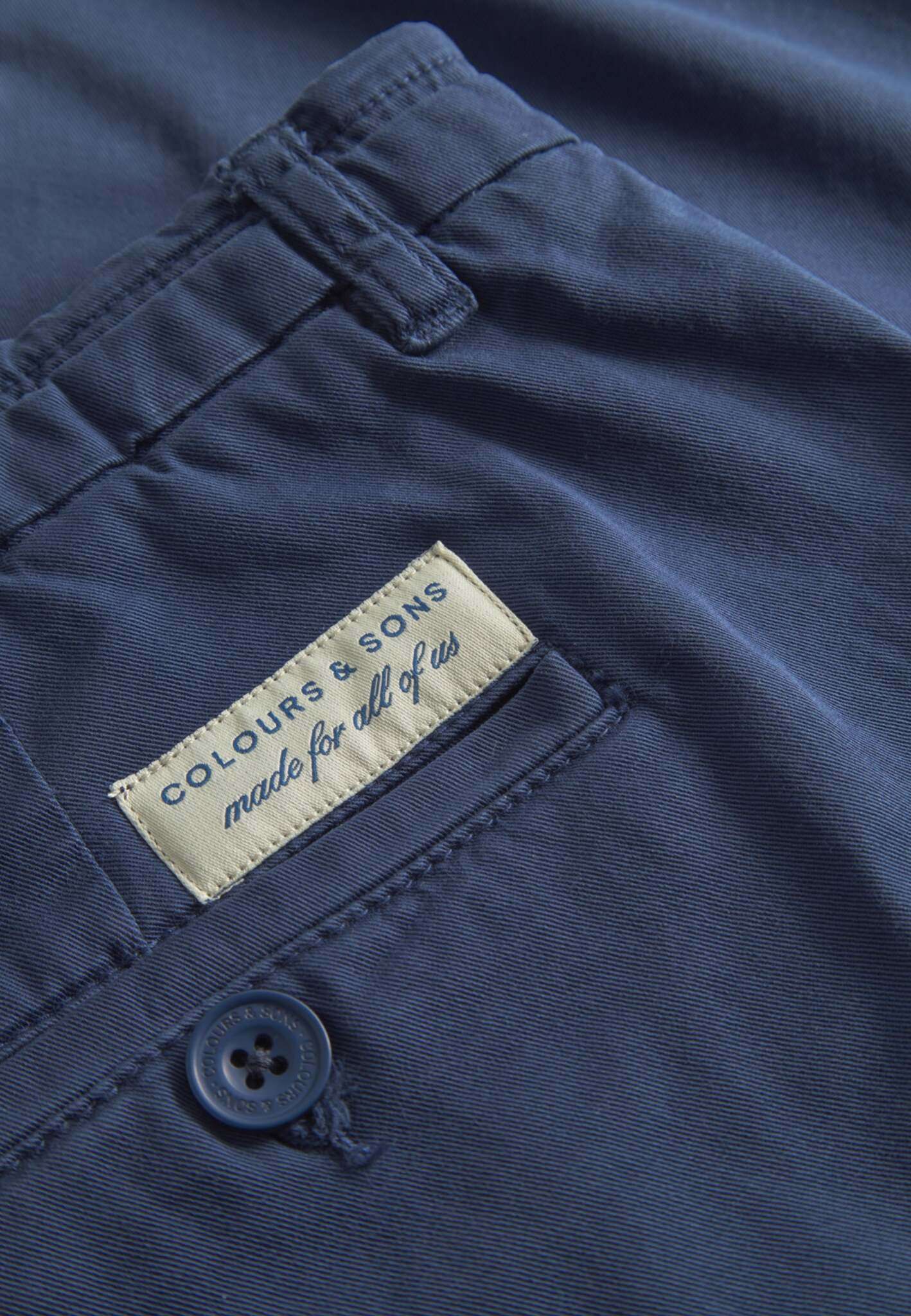 Pants-Cropped Chino in Navy Pants Colours and Sons