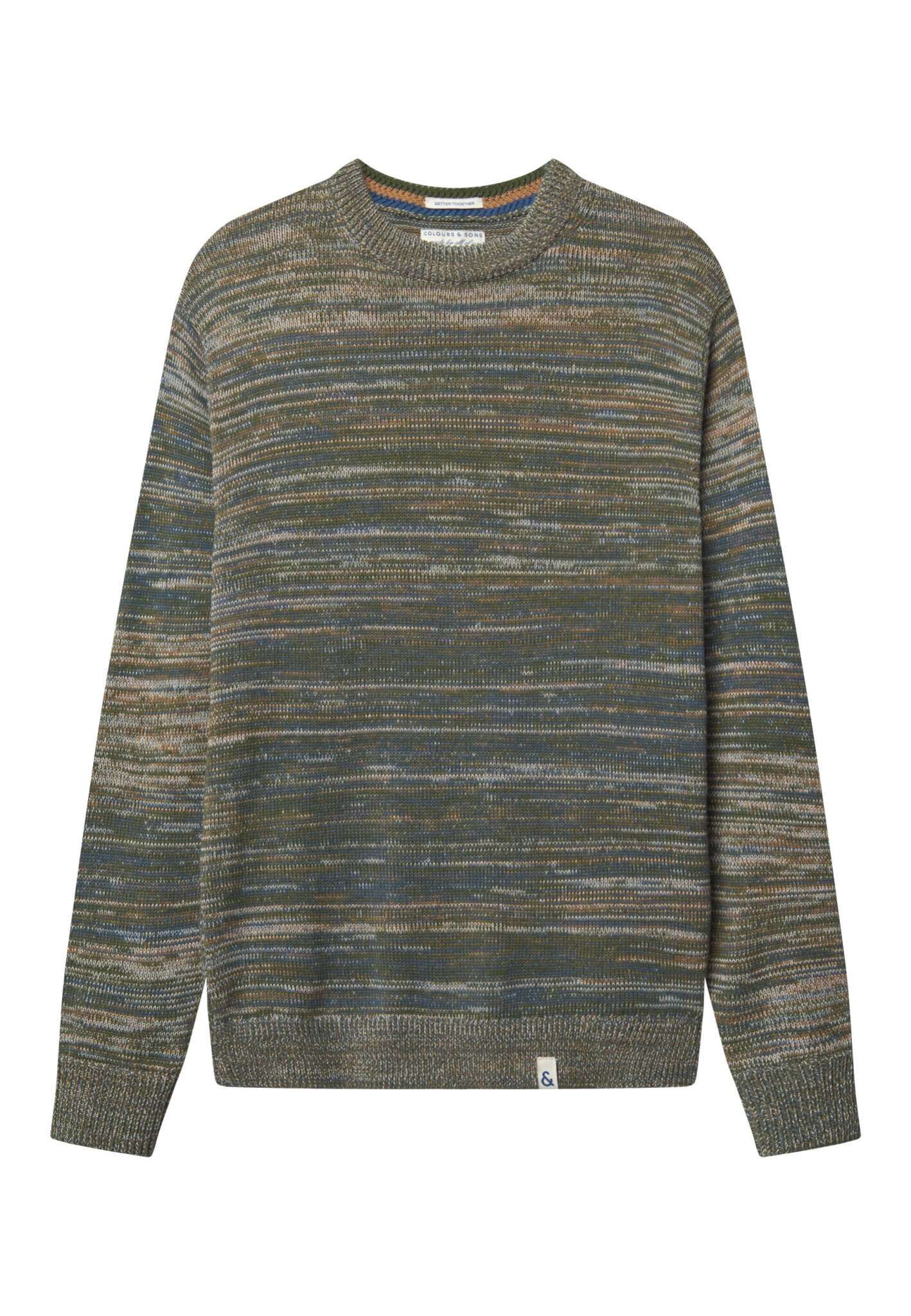 Roundneck mouliné in yucca mouliné sweater Colours and Sons