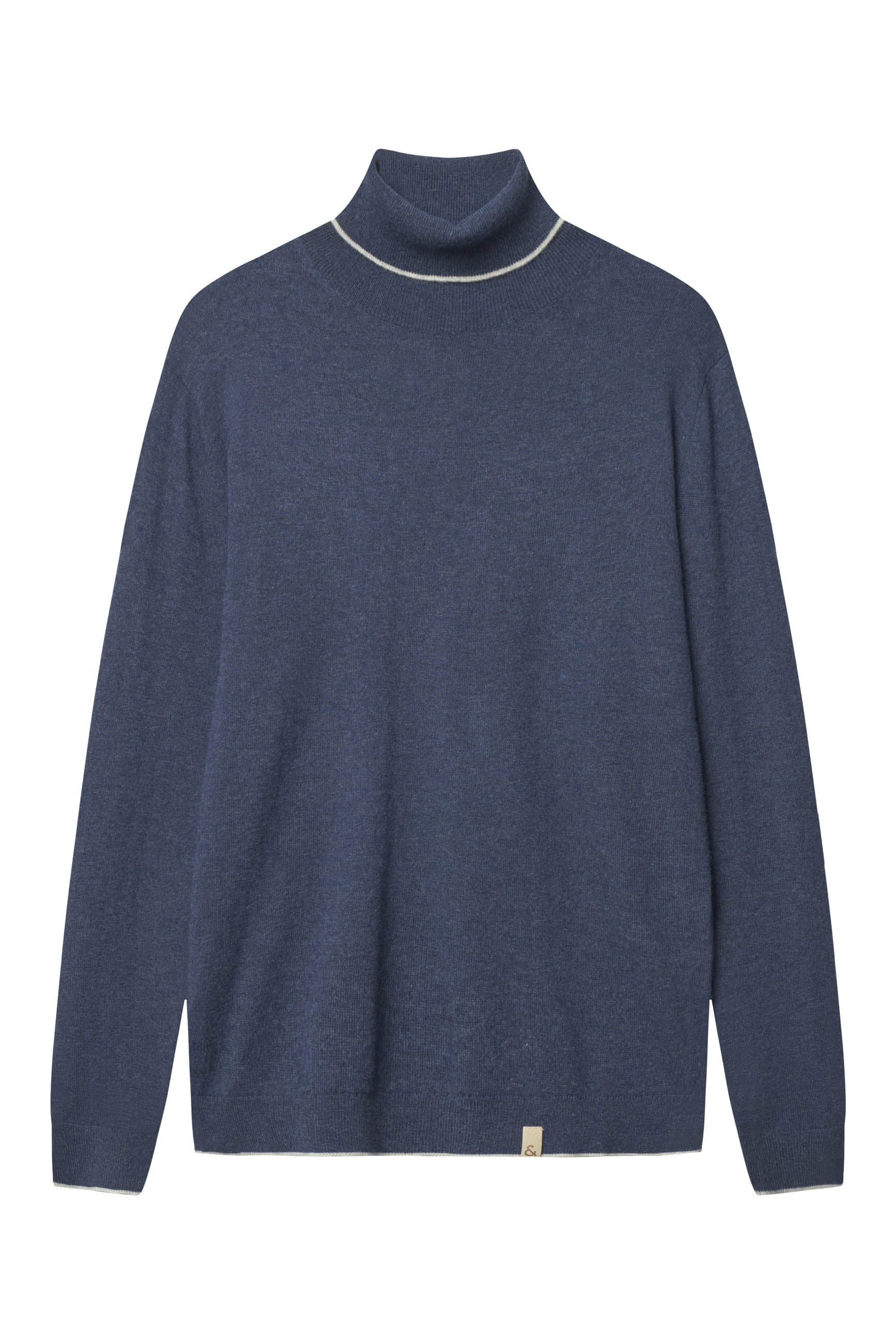 Turtleneck Merino Blend in Navy Sweater Colours and Sons