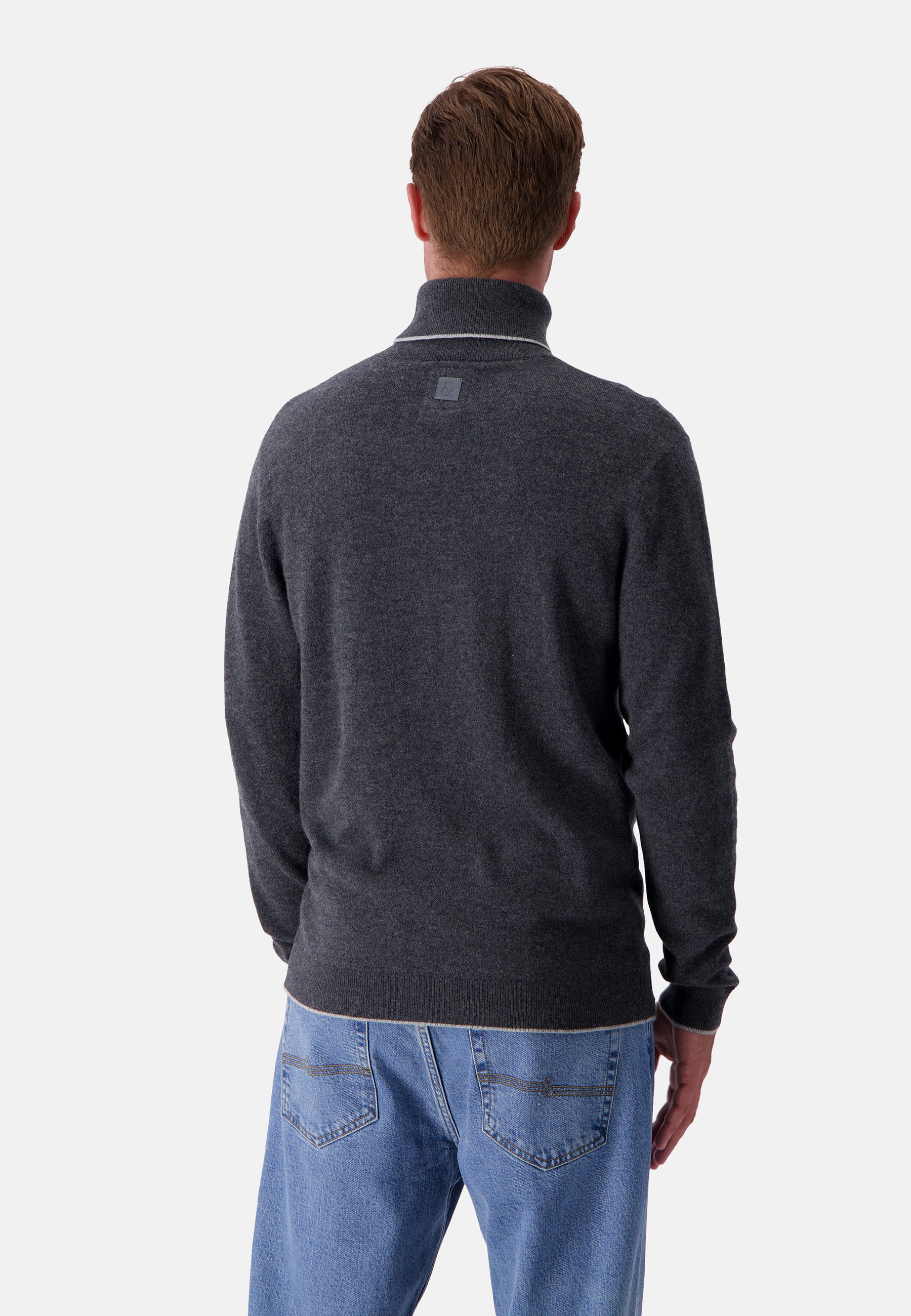 Turtleneck Merino Blend in Anthracite Sweater Colours and Sons