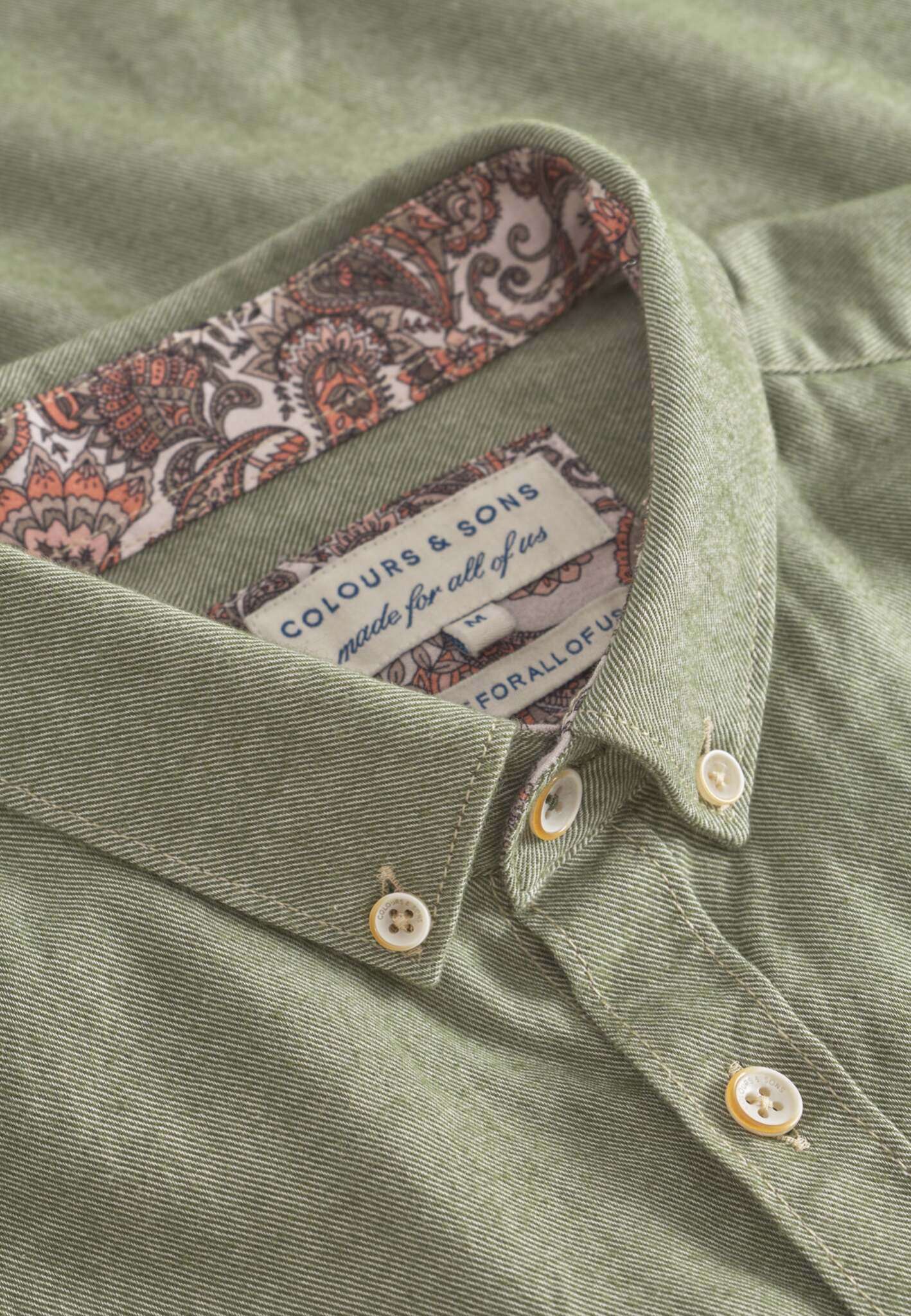 Shirt Brushed Twill in Clover Shirts Colours and Sons