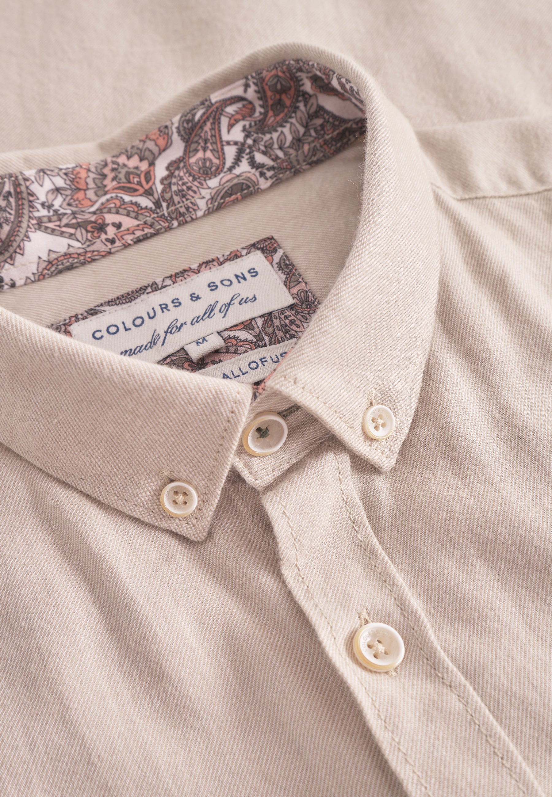 Shirt Brushed Twill in Tumbleweed Shirts Colours and Sons