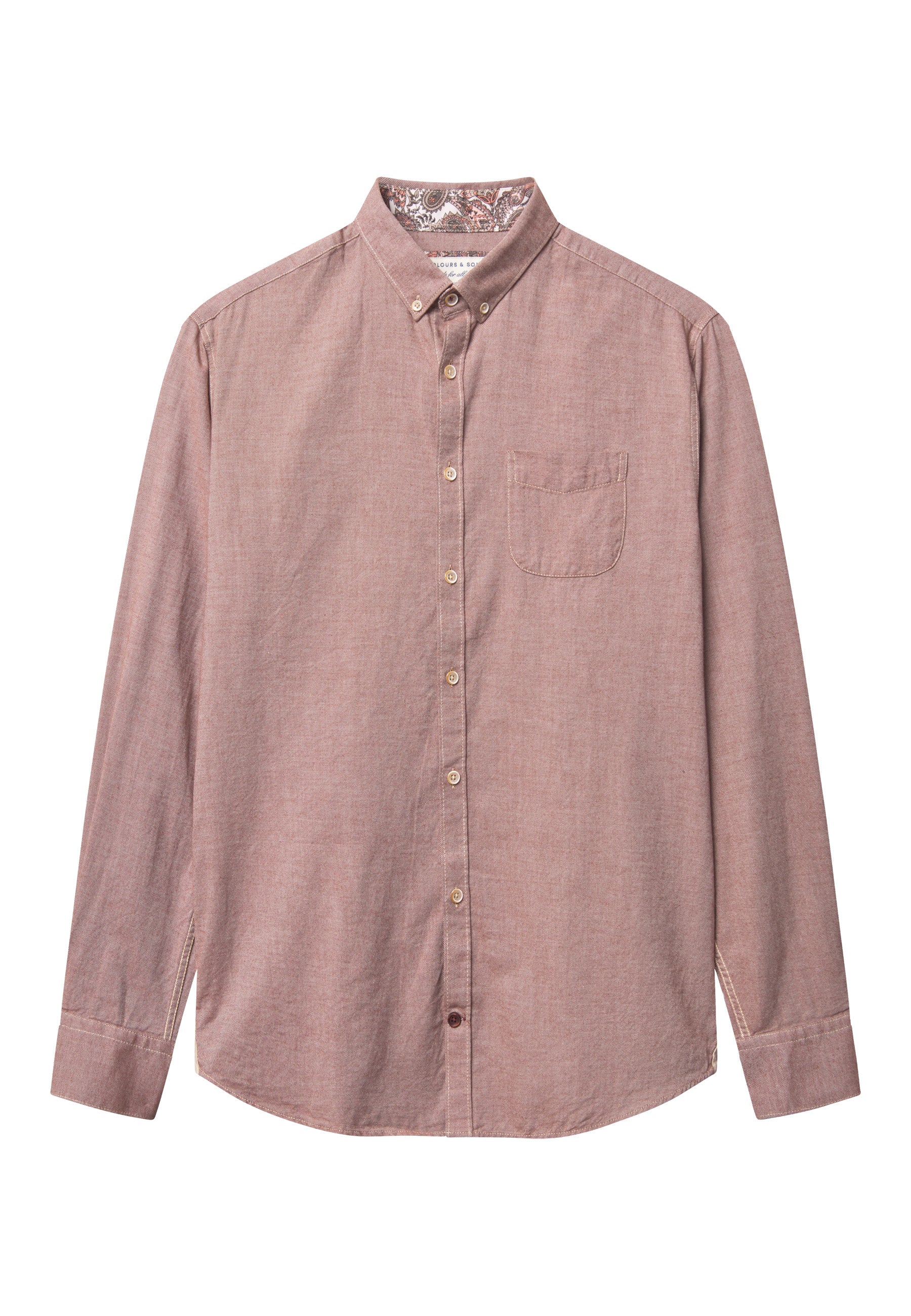 Shirt Brushed Twill in Soil Shirts Colours and Sons