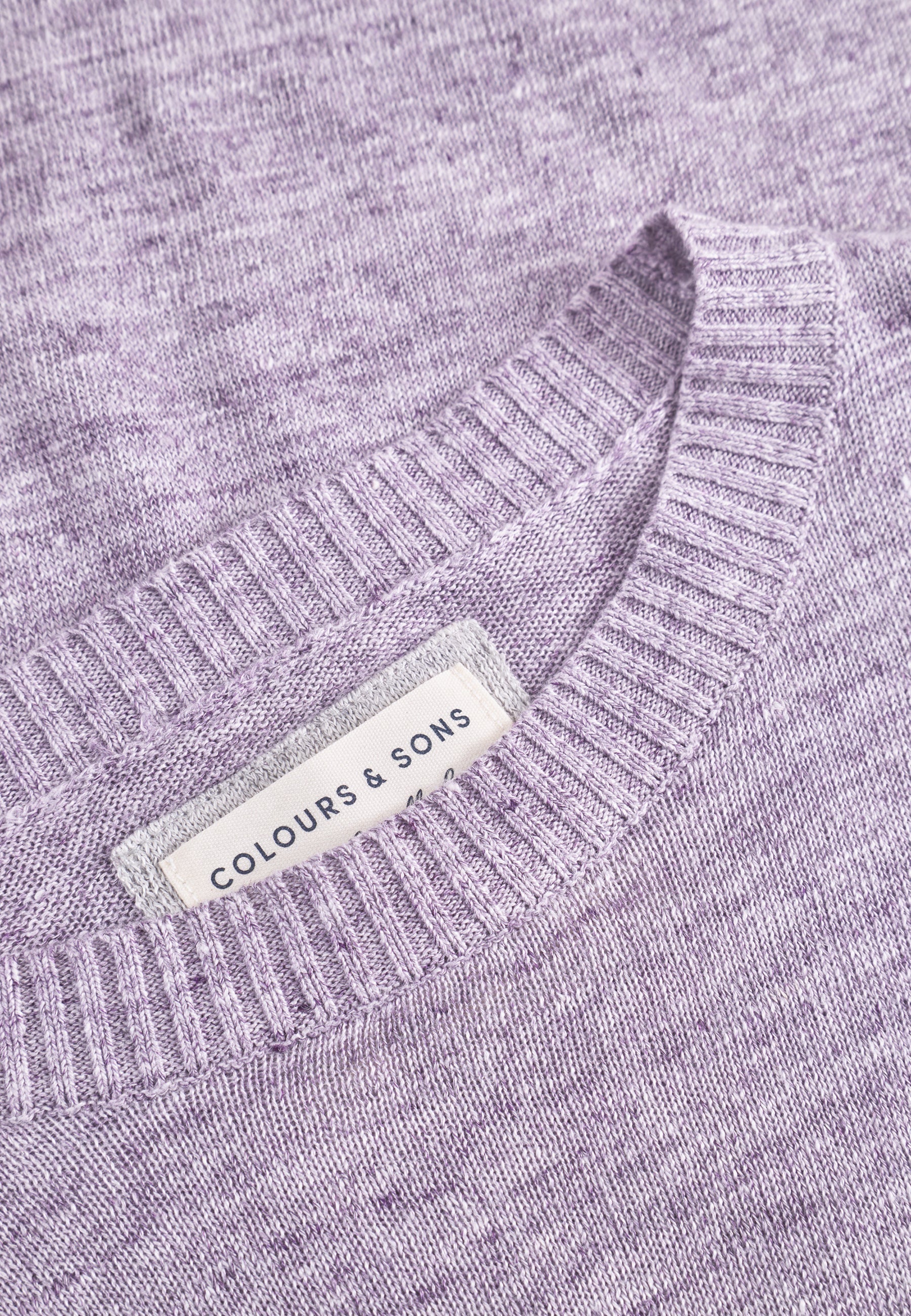 Roundneck Linen in Violet Sweater Colours and Sons