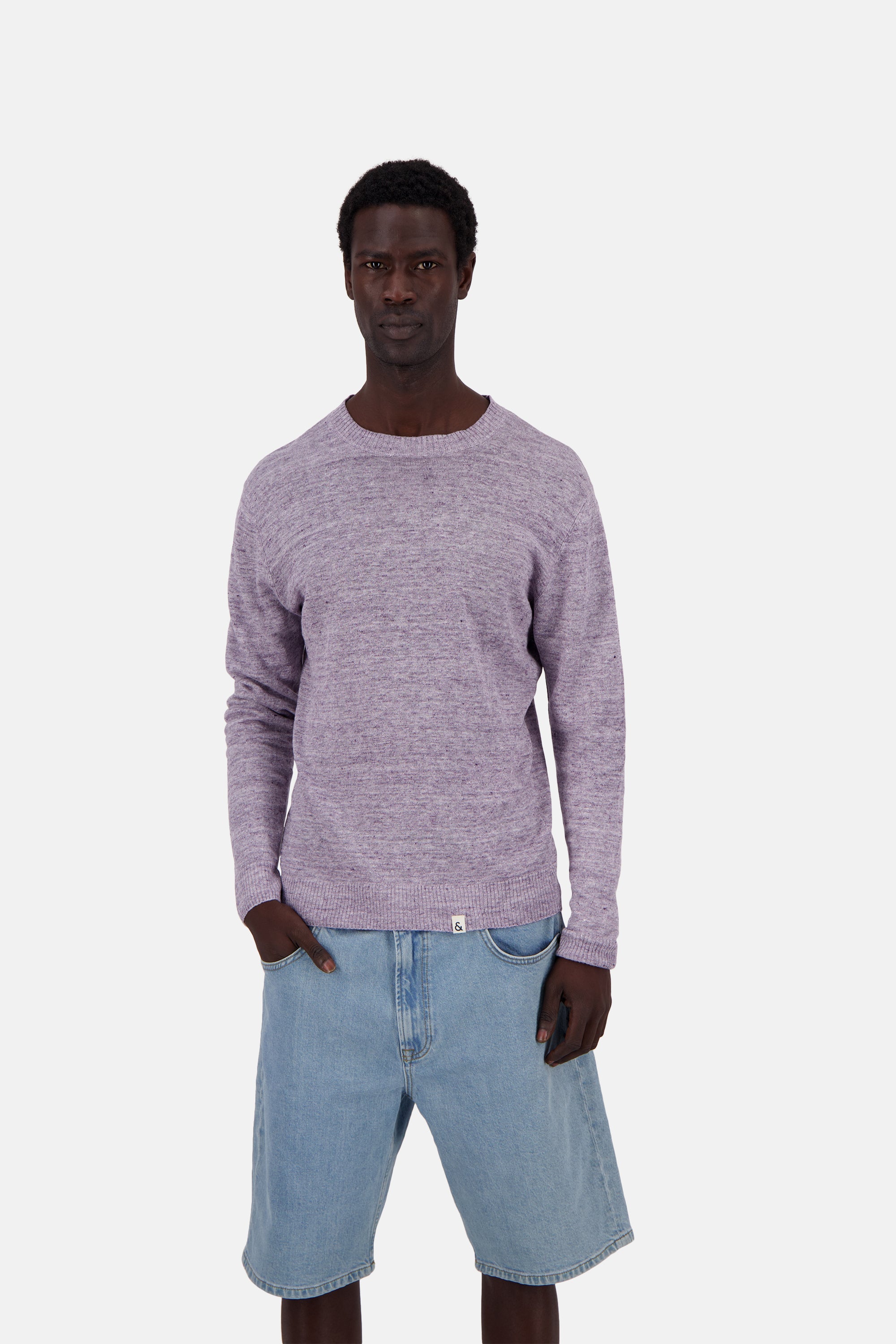 Roundneck Linen in Violet Sweater Colours and Sons