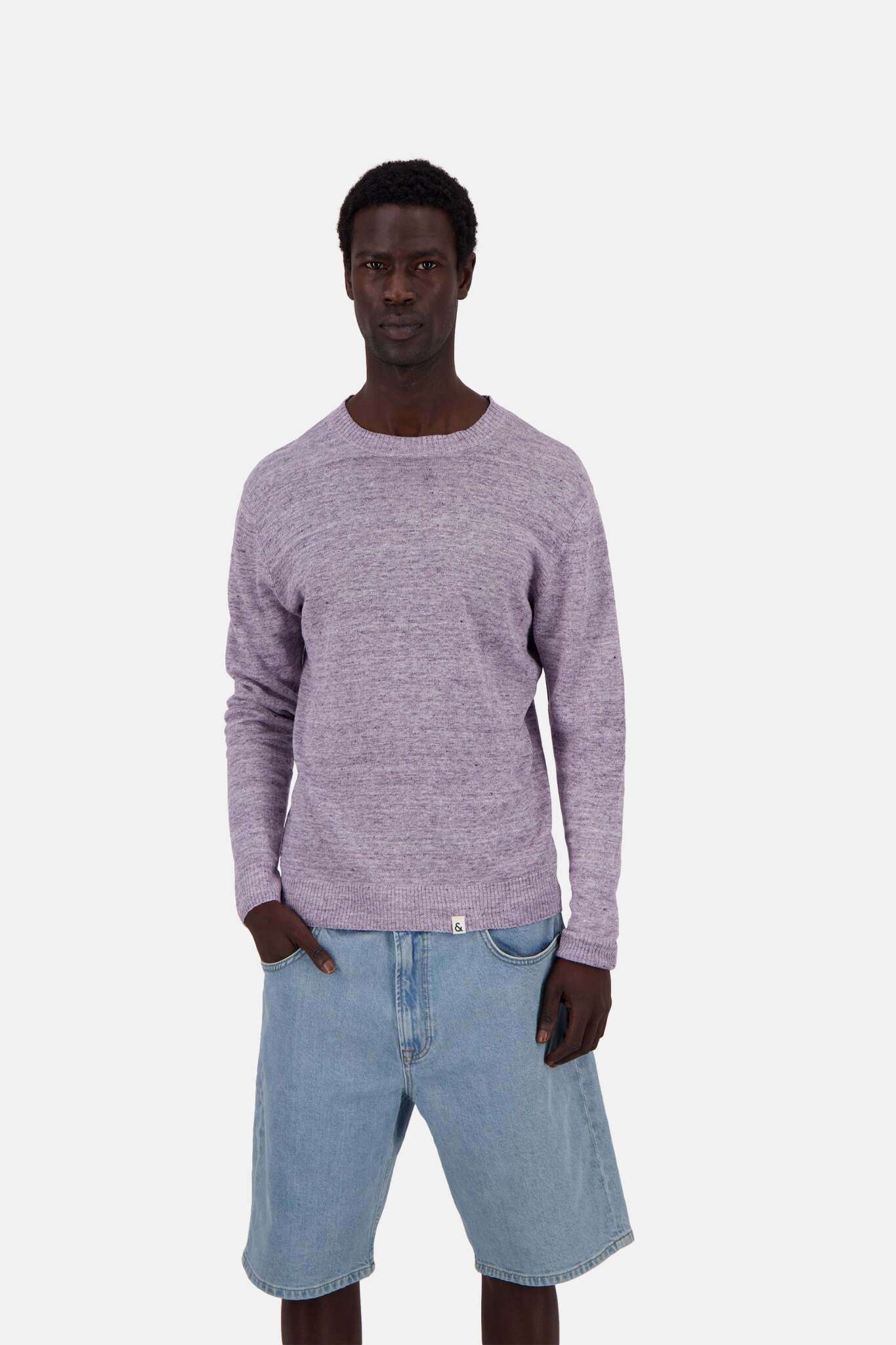 Roundneck Linen in Violet Sweater Colours and Sons