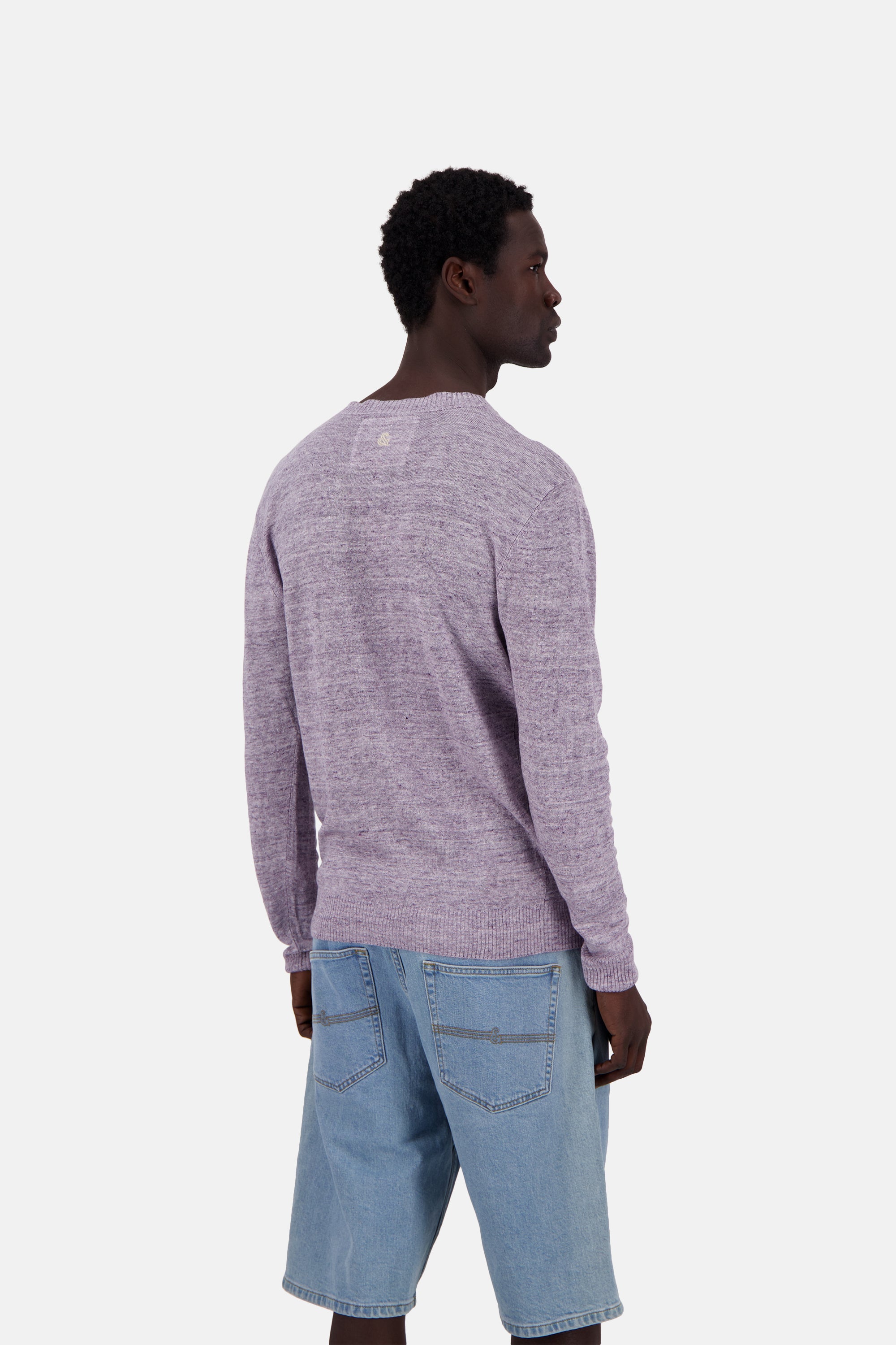 Roundneck Linen in Violet Sweater Colours and Sons