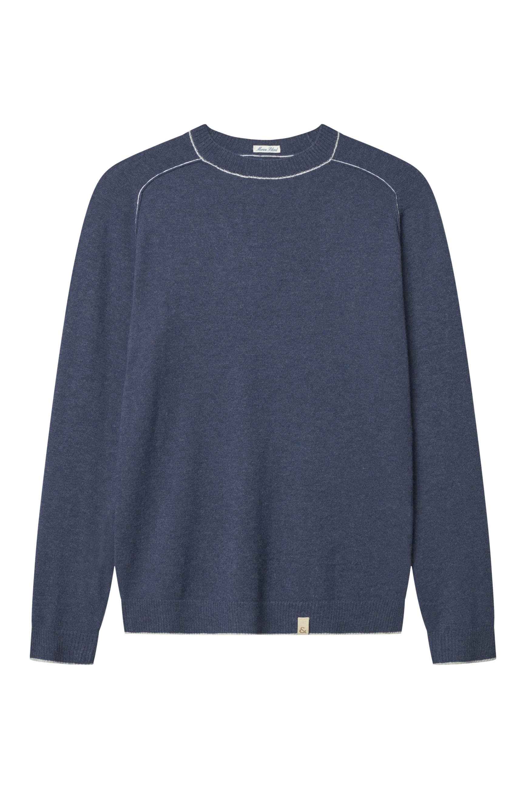 Roundneck Merino Blend in Navy Sweater Colours and Sons
