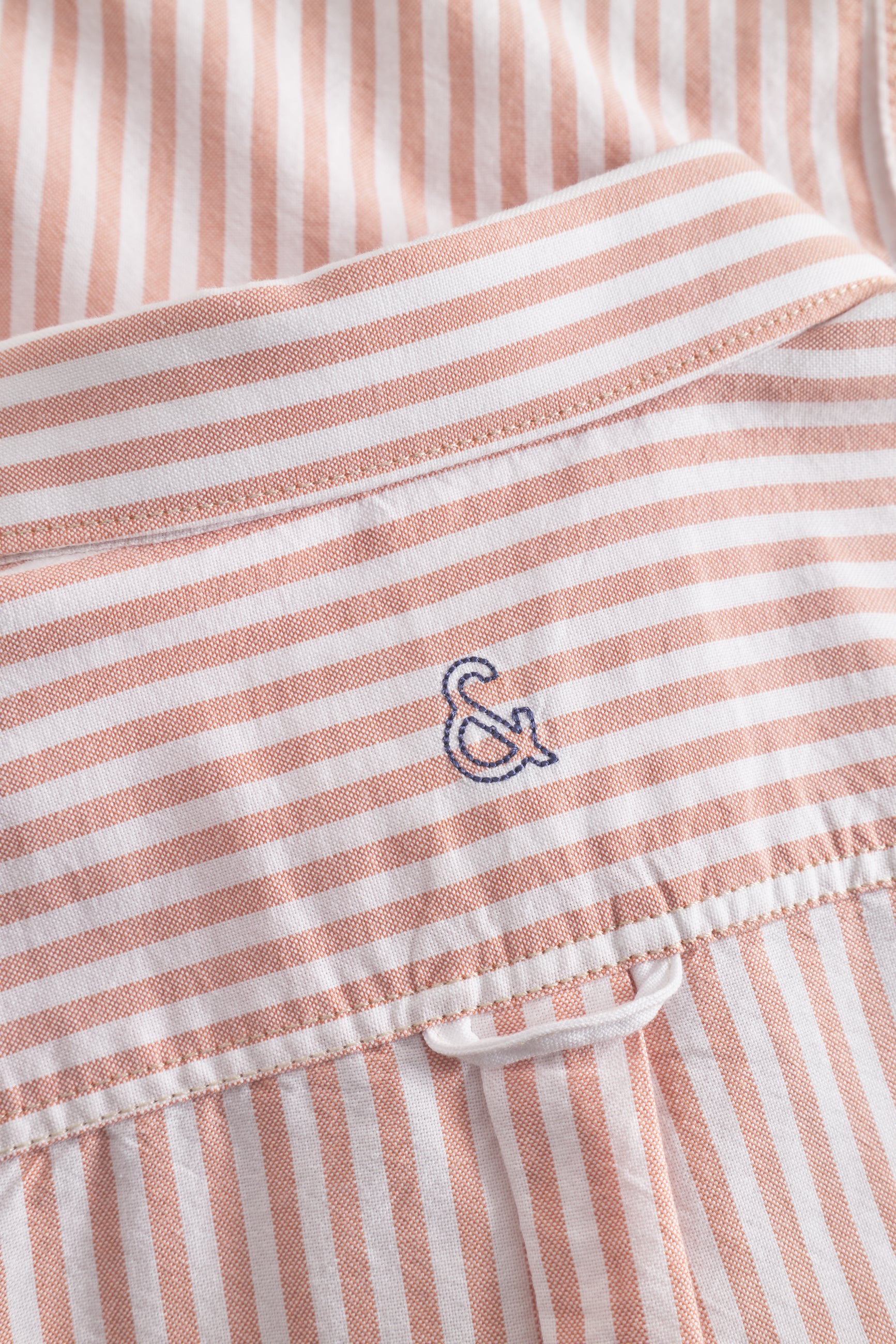 Shirt-Soft Oxford Stripes in Salmon Stripes Shirts Colours and Sons