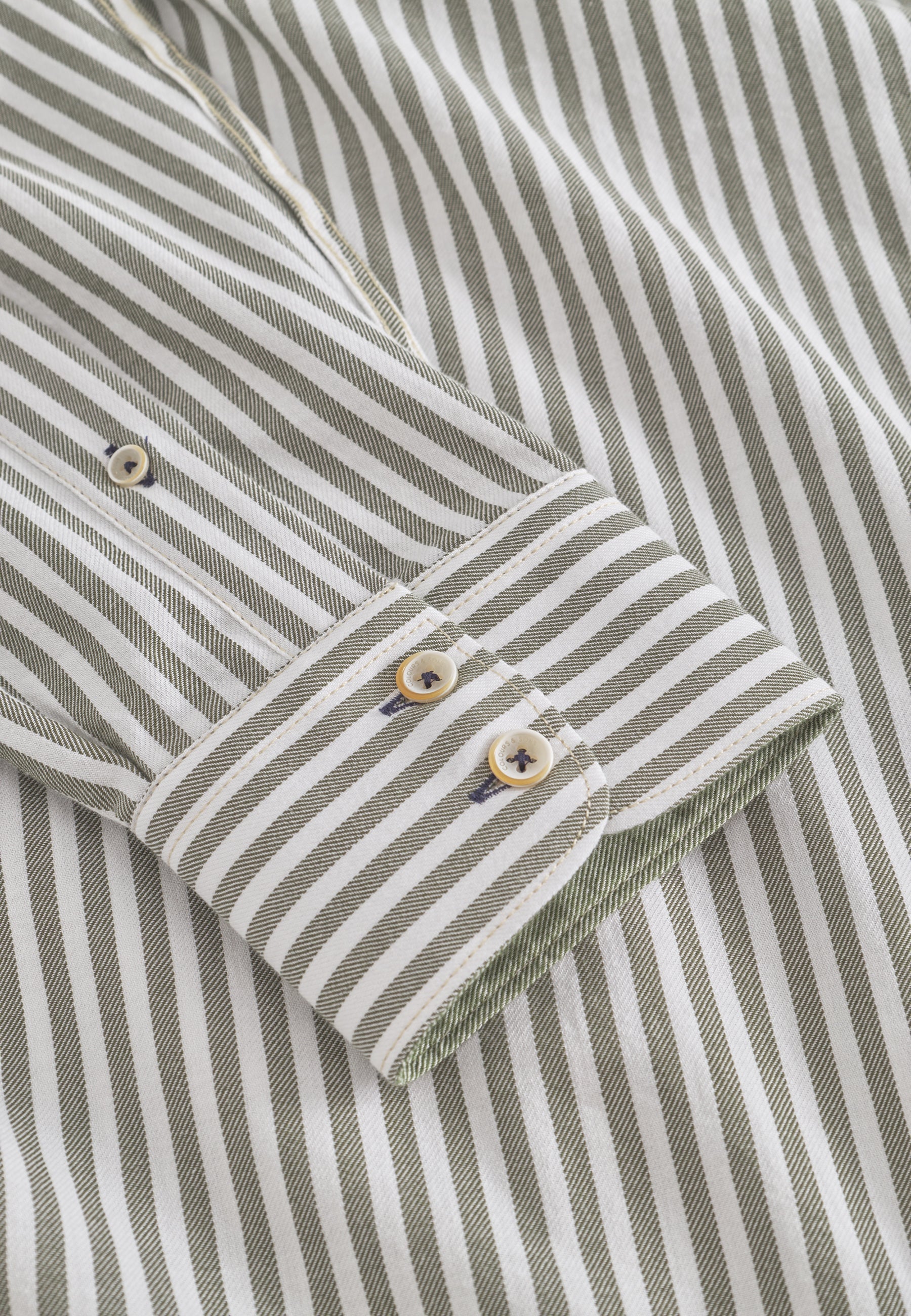 Shirt-Brushed Twill Stripes in Hunter Stripes Shirts Colours and Sons
