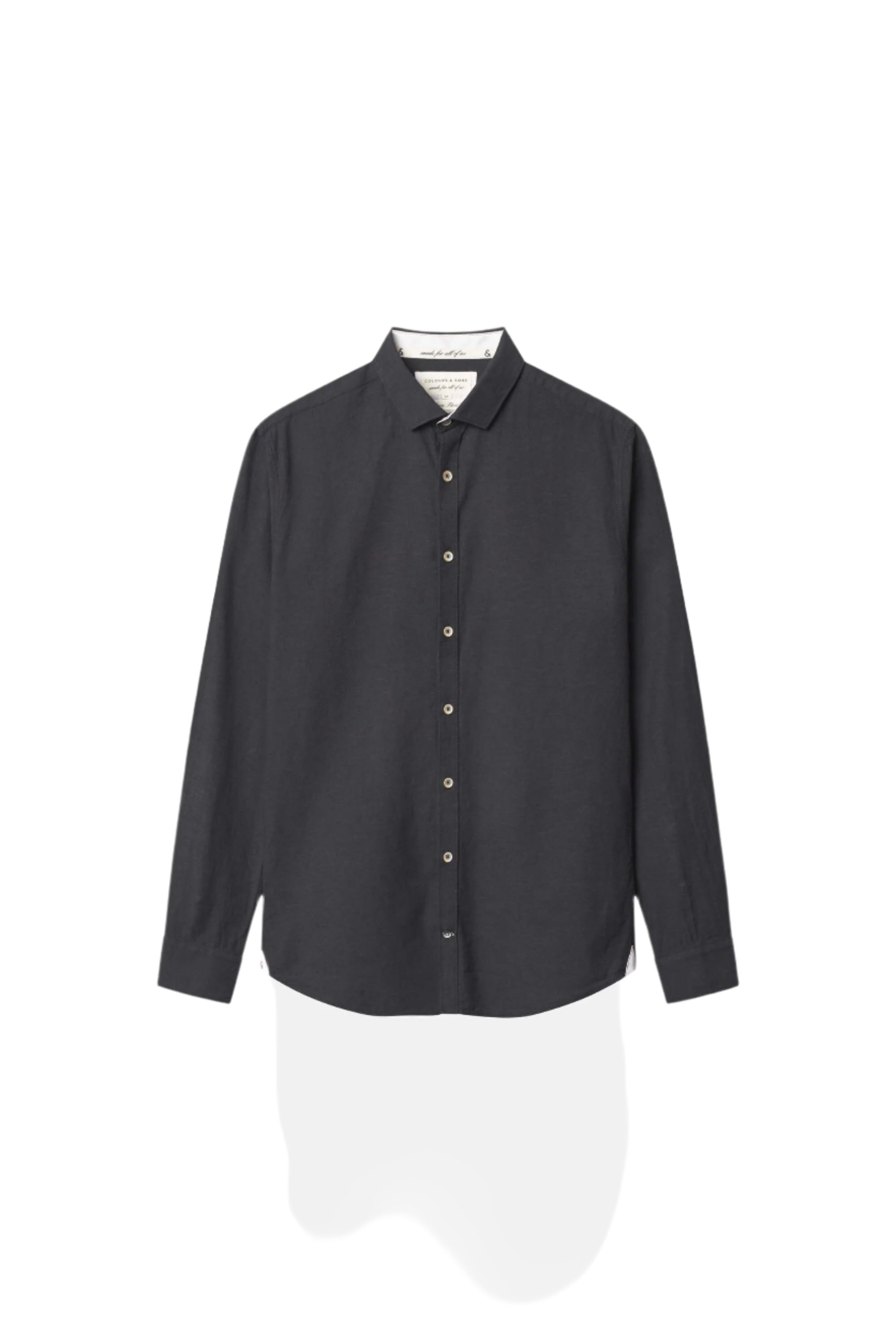 Shirt-Linen Blend Kent in Anthracite Shirts Colours and Sons