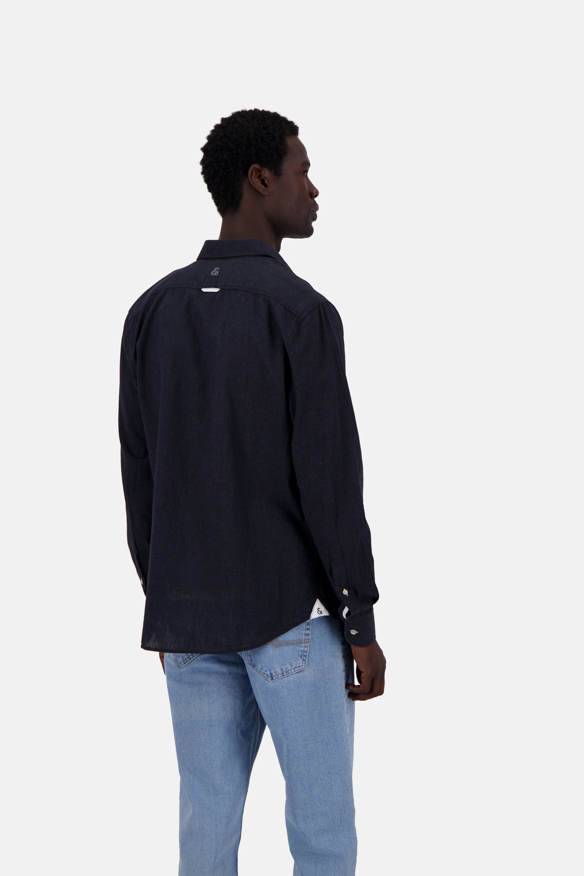 Shirt-Linen Blend Kent in Anthracite Shirts Colours and Sons