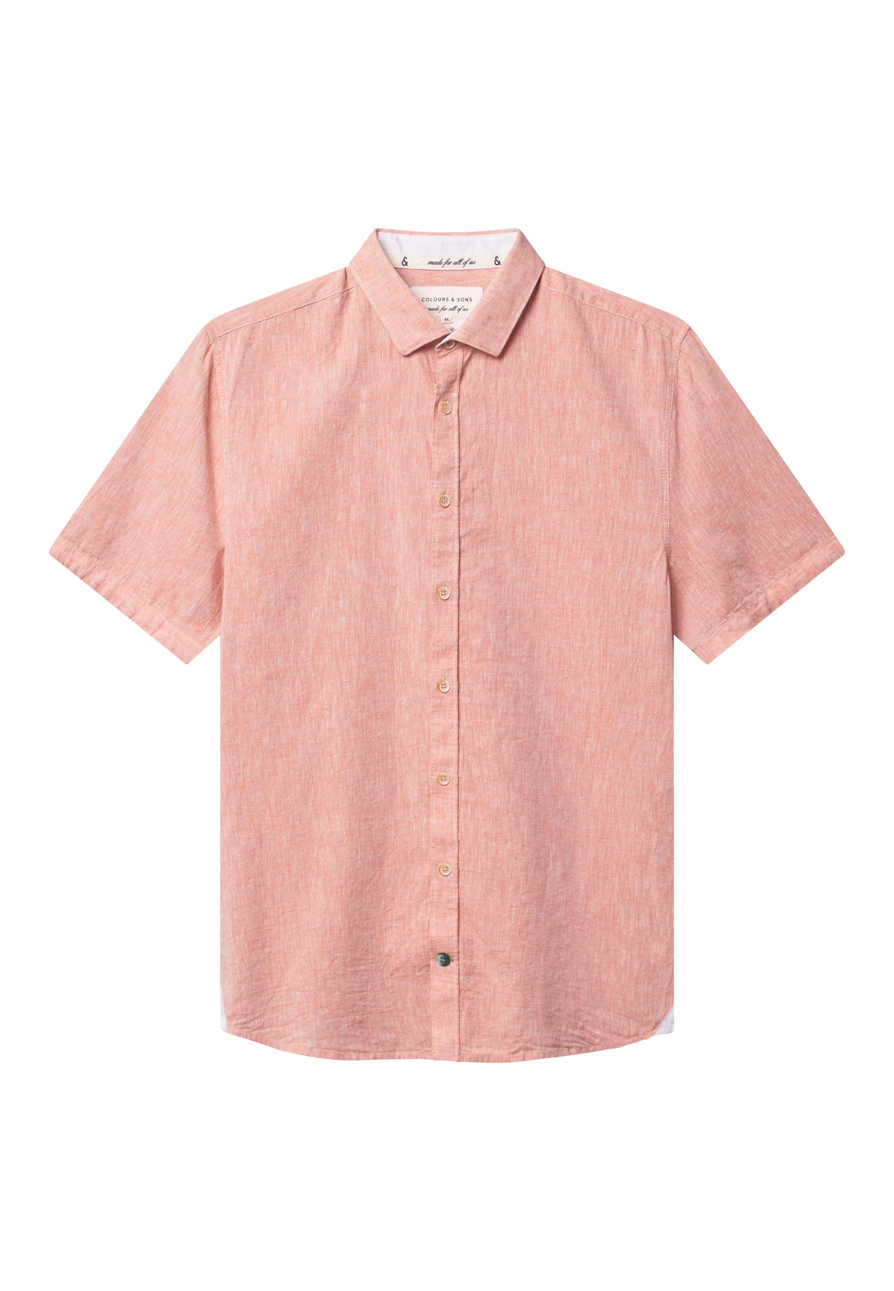 Shirt-Linen Blend Kent in Clay Shirts Colours and Sons