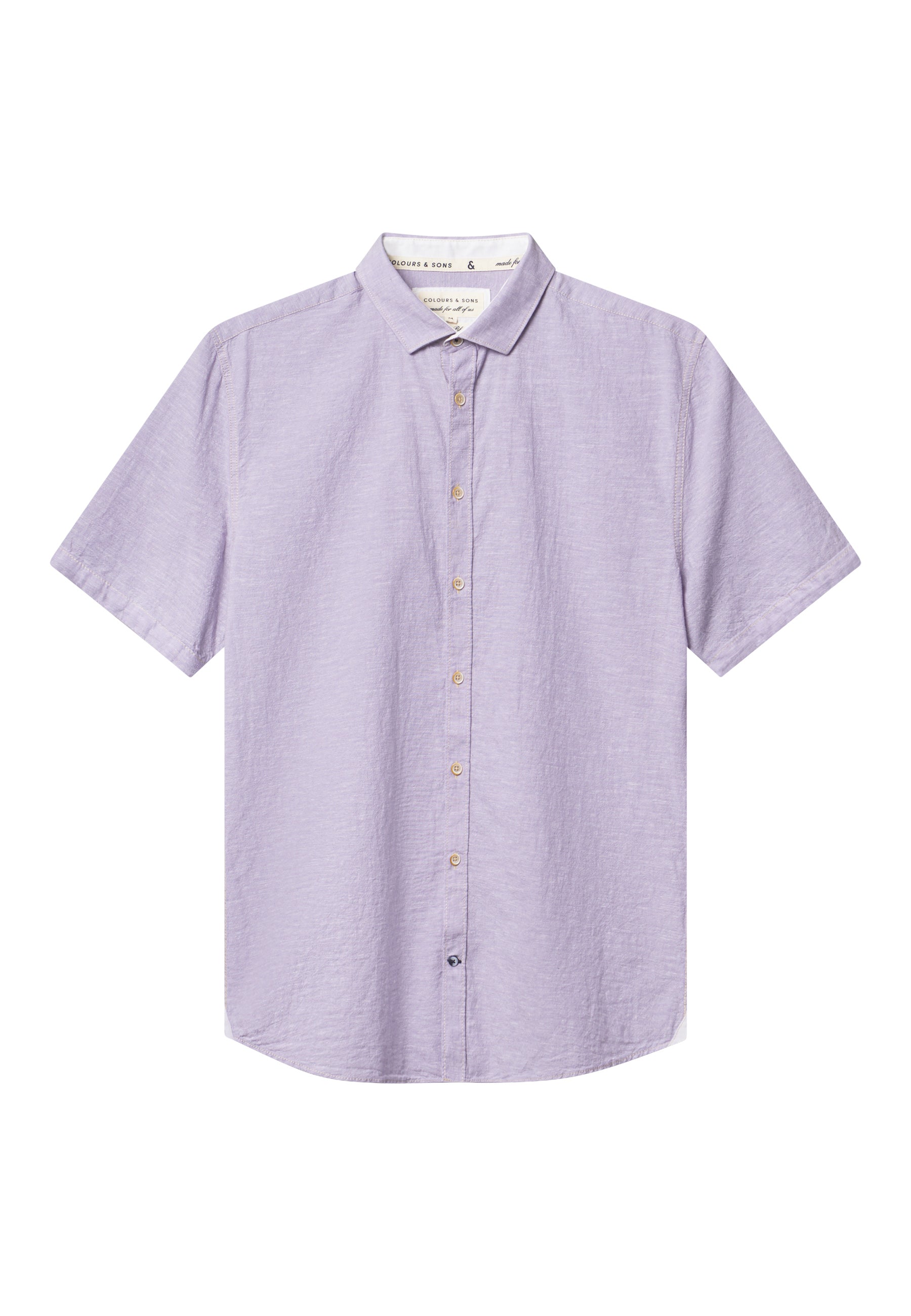 Shirt-Linen Blend Kent in Orchid Shirts Colours and Sons