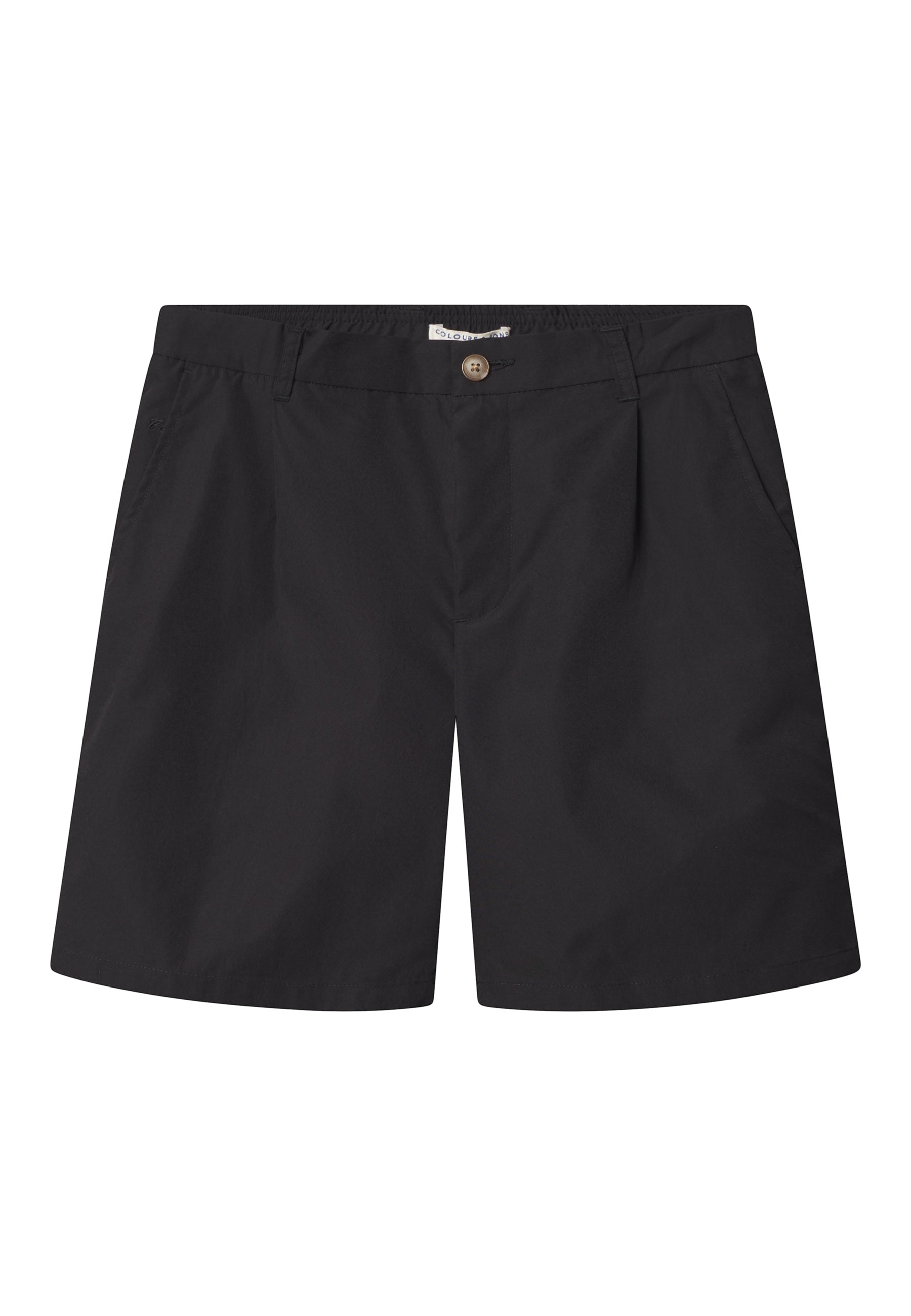 Shorts-Pleats in Black Shorts Colours and Sons