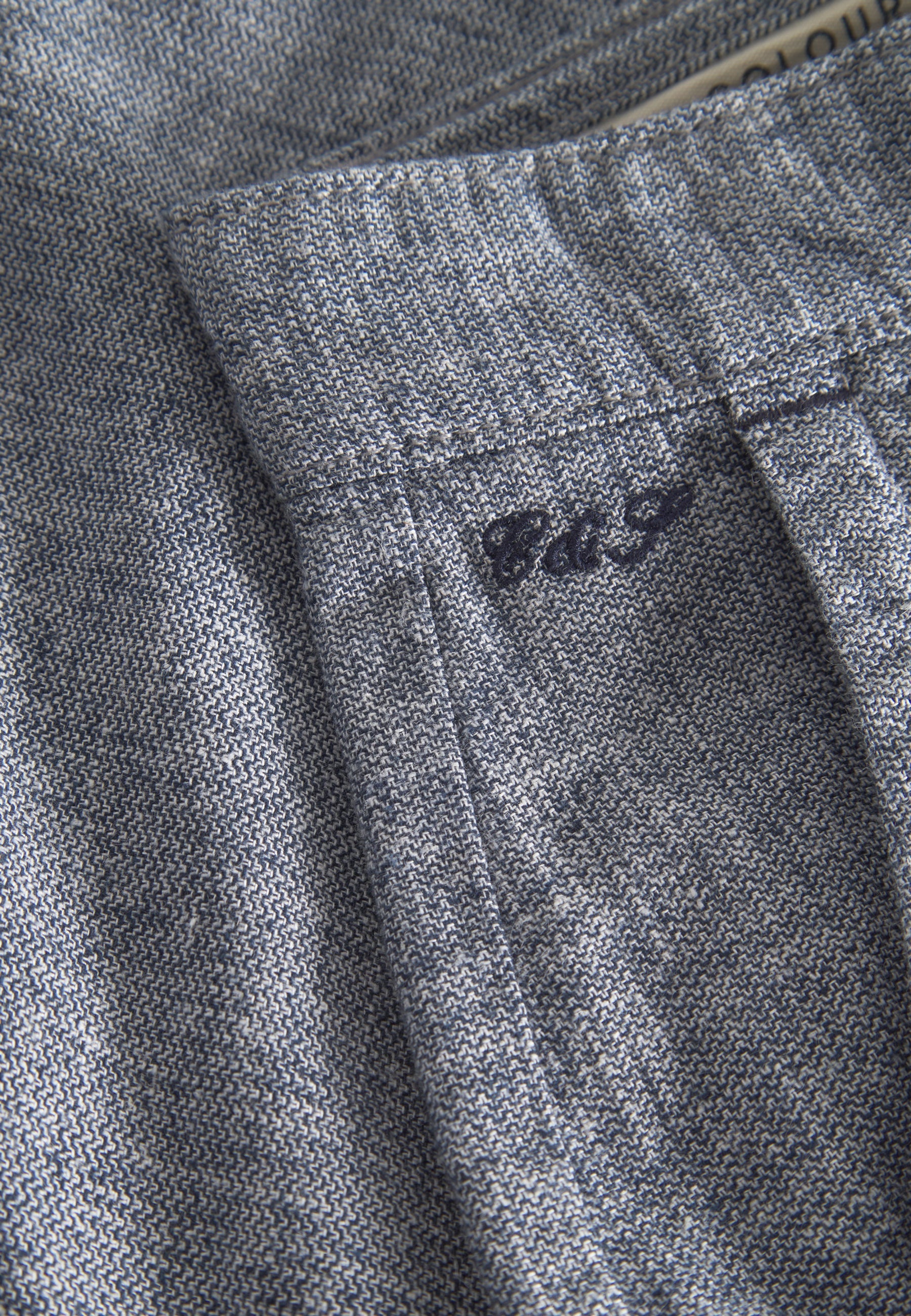 Shorts-Linen Blend Check in River Twill Shorts Colours and Sons