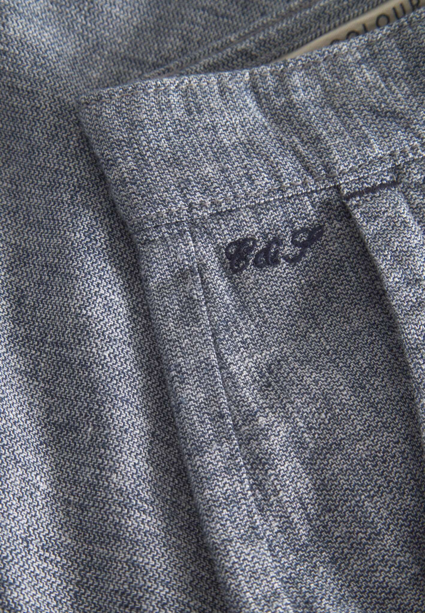 Shorts-Linen Blend Check in River Twill Shorts Colours and Sons