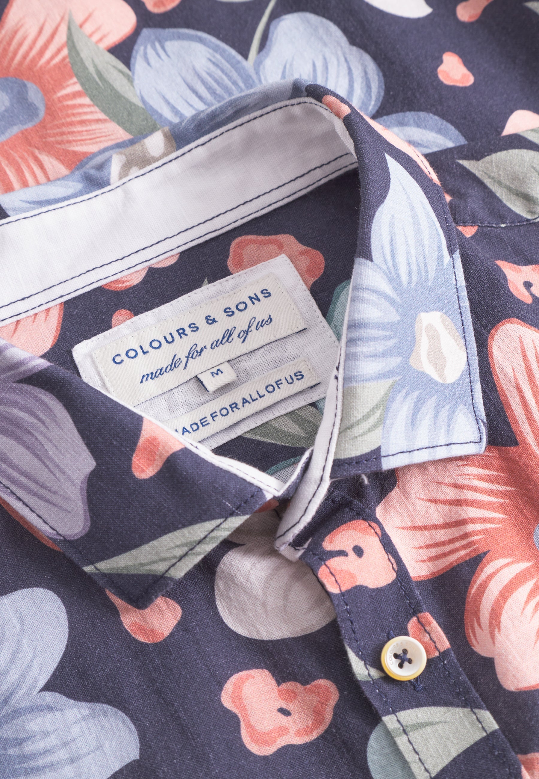 Shirt-Printed in Navy Flowers Shirts Colours and Sons