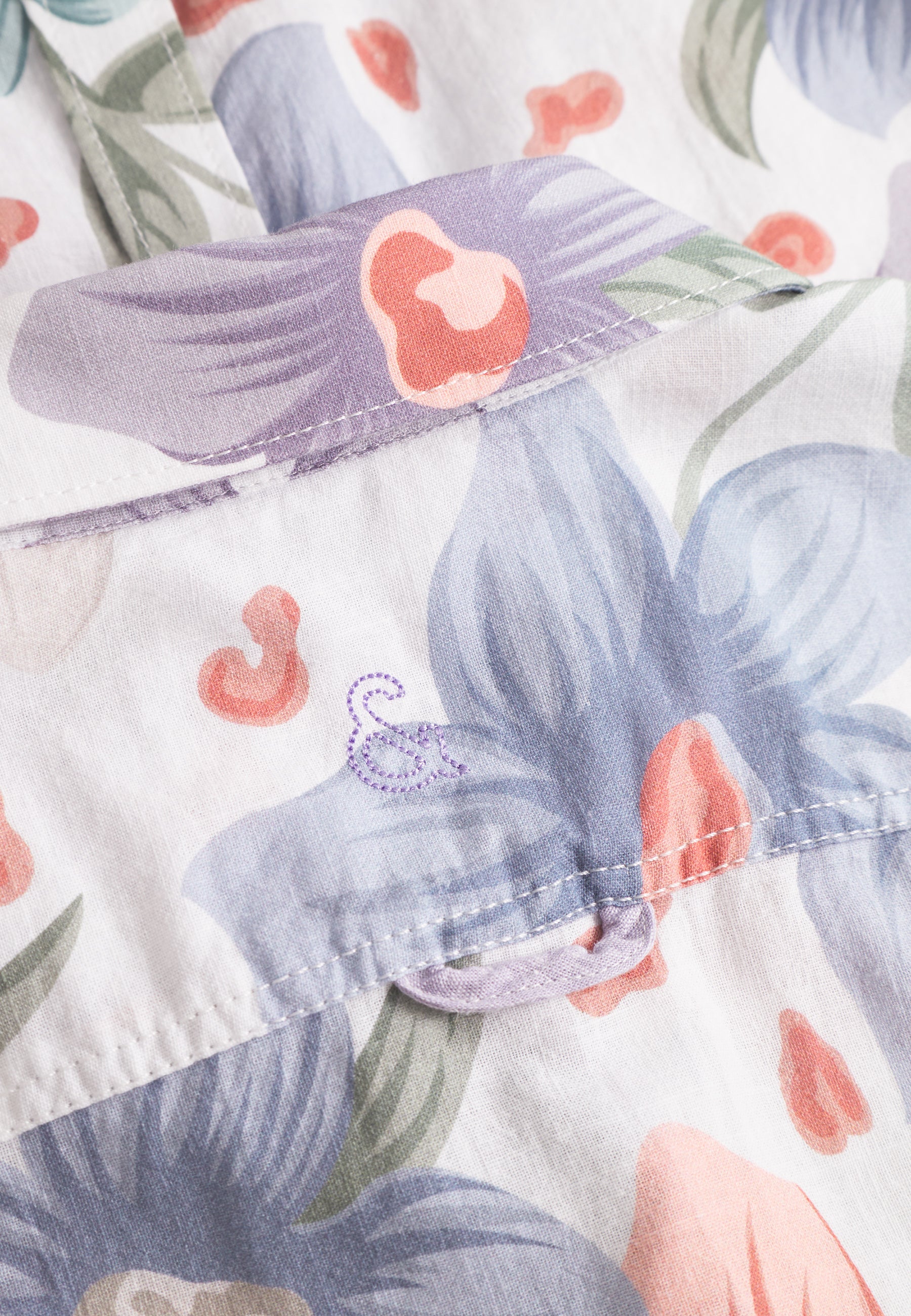 Shirt-Printed in White Flowers Shirts Colours and Sons