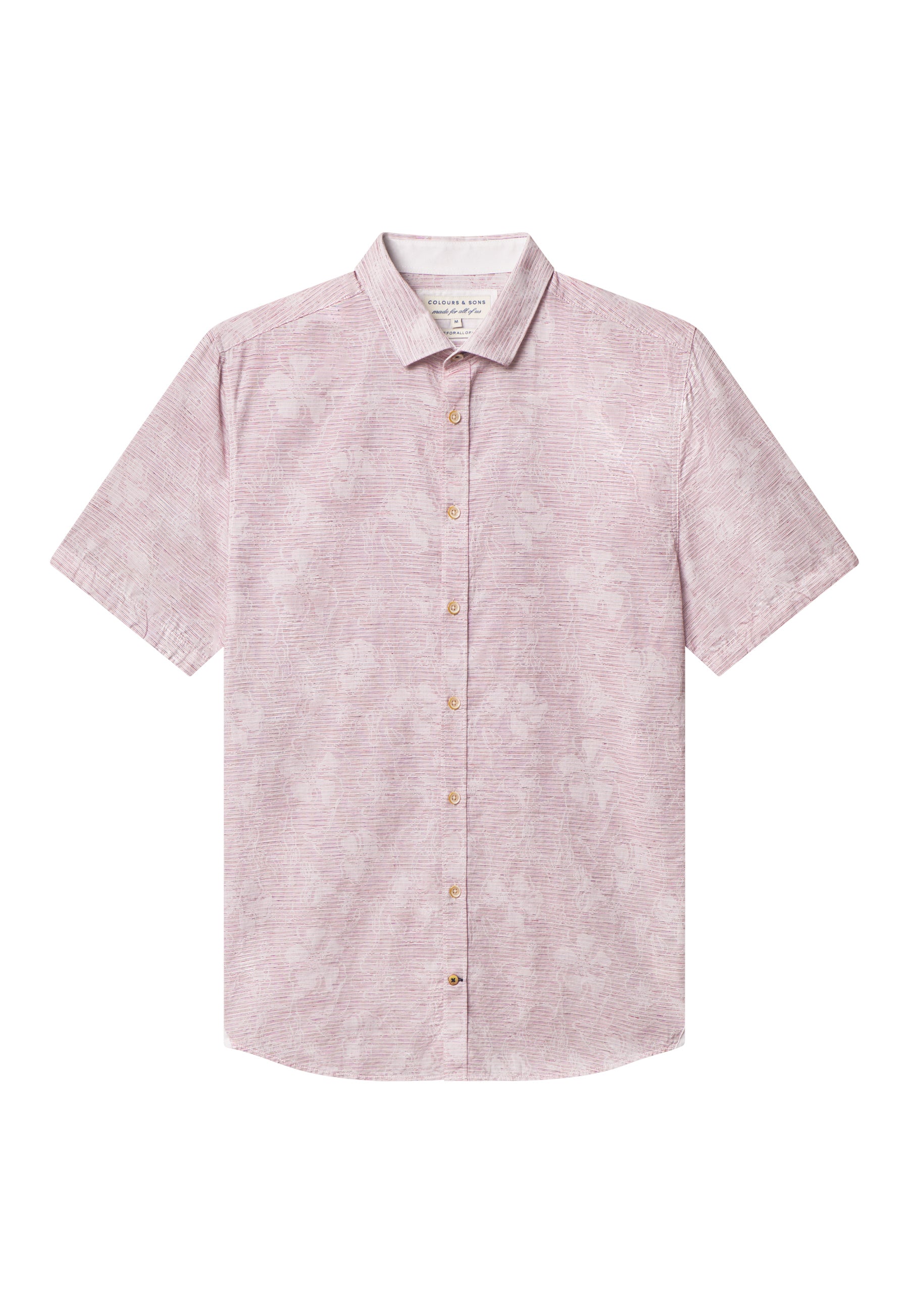Shirt-Jacquard Flowers in Blurred Orchids Shirts Colours and Sons