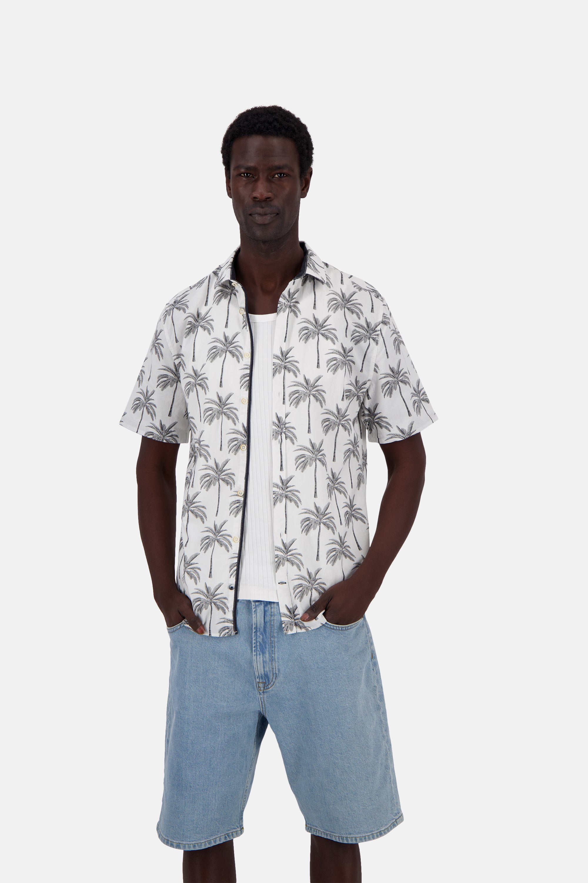 Shirt-Printed in Palms Shirts Colours and Sons