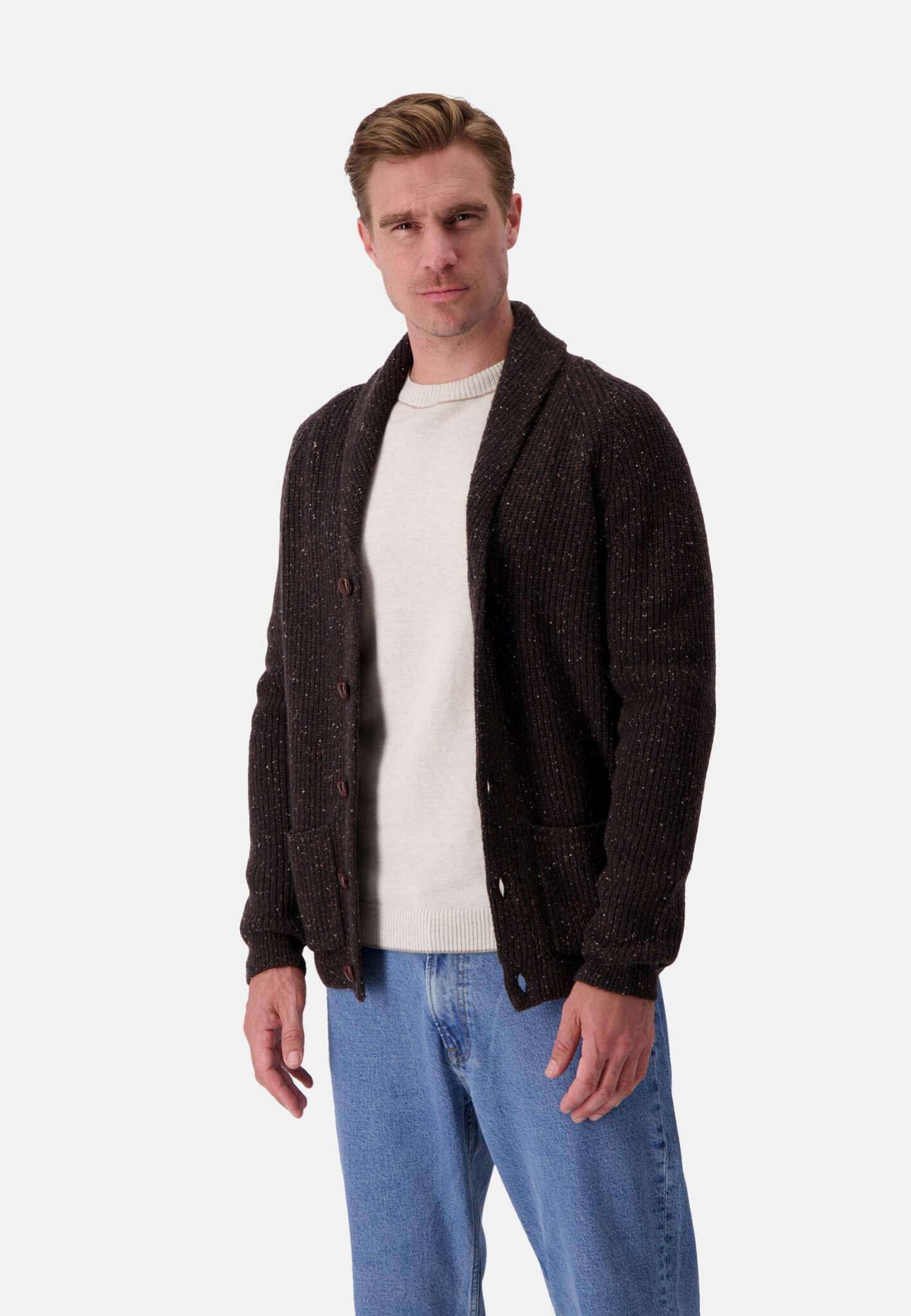 Cardigan Donegal in Soil Sweater Colours and Sons