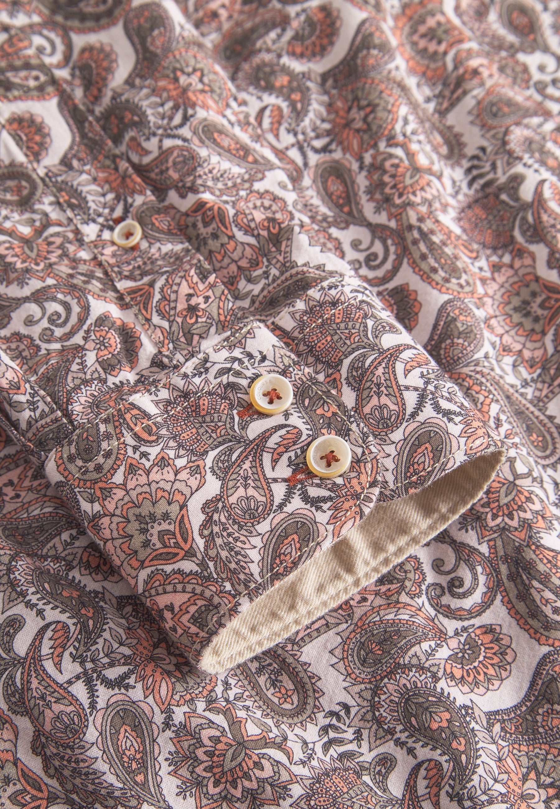 Shirt Printed in Mezcal Paisley Shirts Colours and Sons