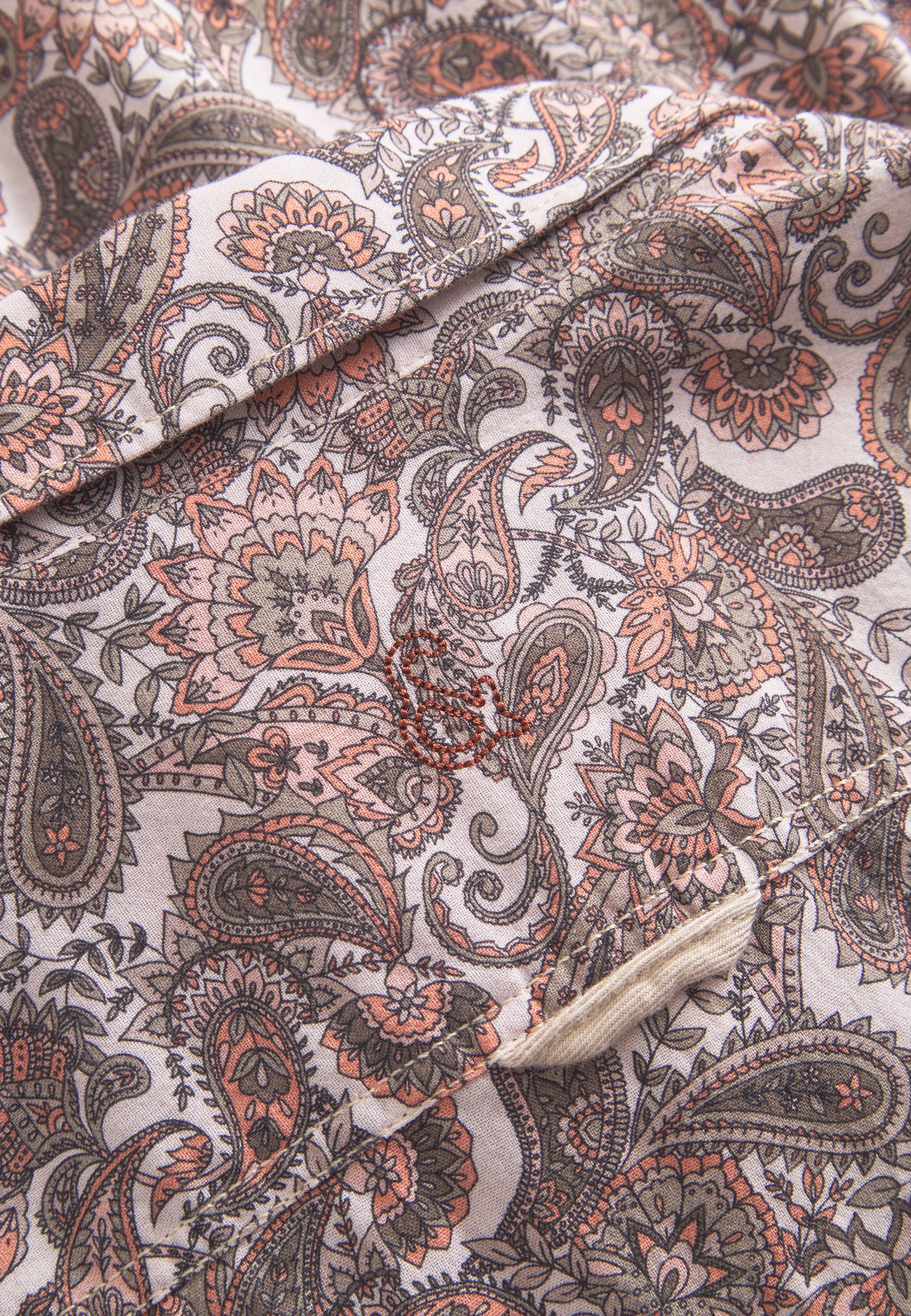 Shirt Printed in Mezcal Paisley Shirts Colours and Sons