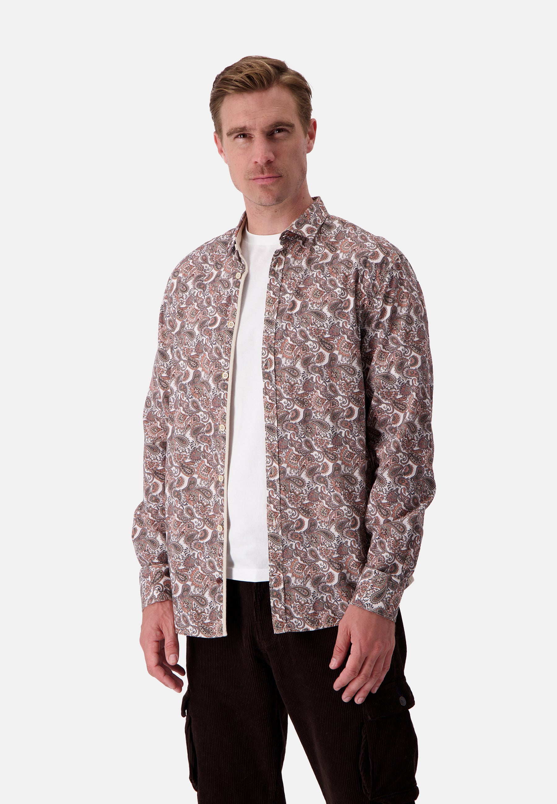Shirt Printed in Mezcal Paisley Shirts Colours and Sons