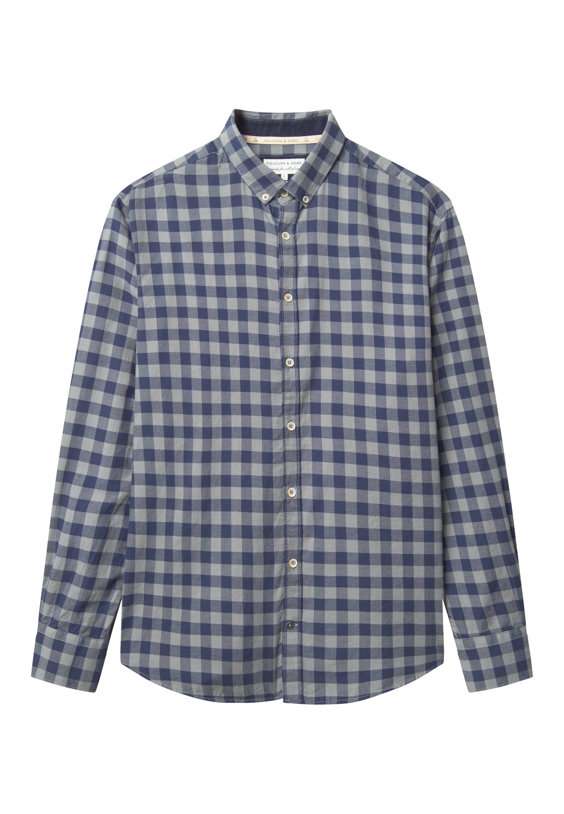 Shirt Printed in Navy Vichy Shirts Colours and Sons
