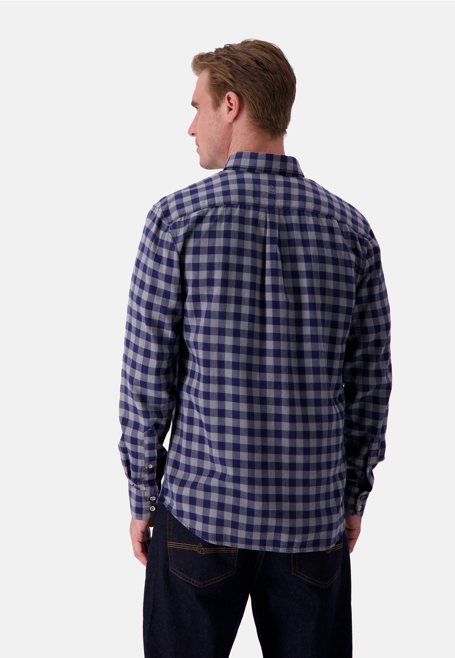 Shirt Printed in Navy Vichy Shirts Colours and Sons