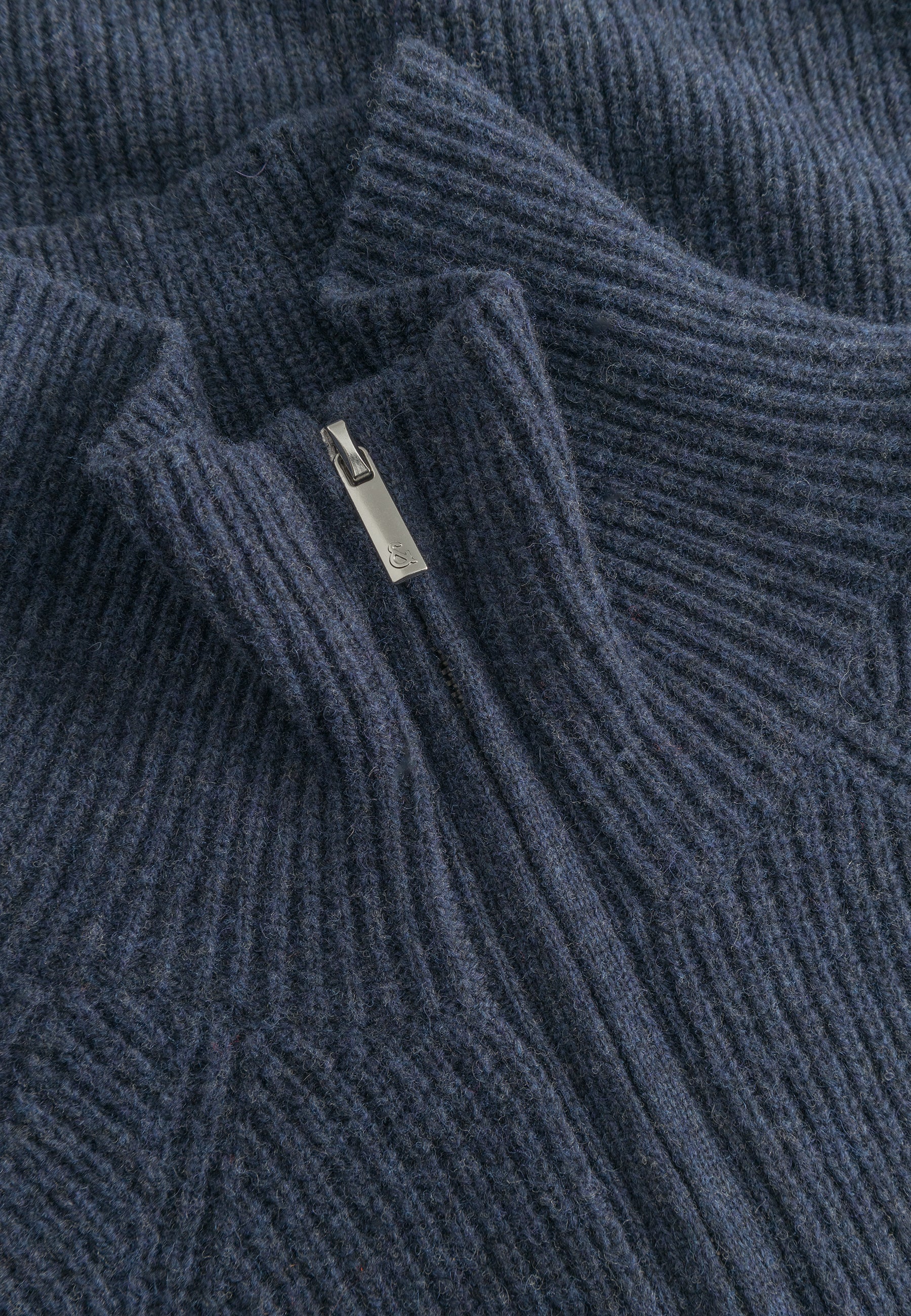 Half-zip lambswool in navy sweater Colours and Sons