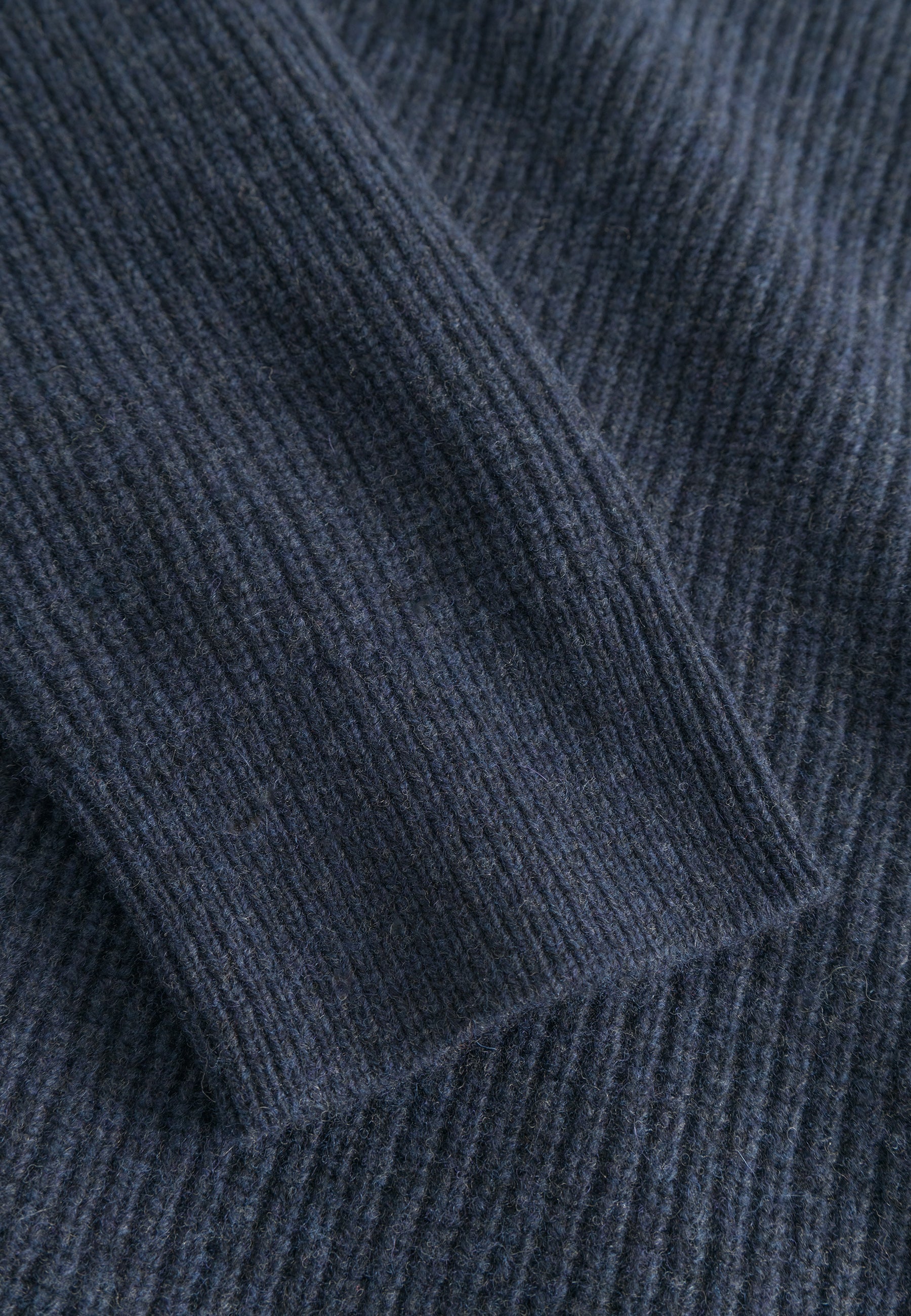 Half-zip lambswool in navy sweater Colours and Sons